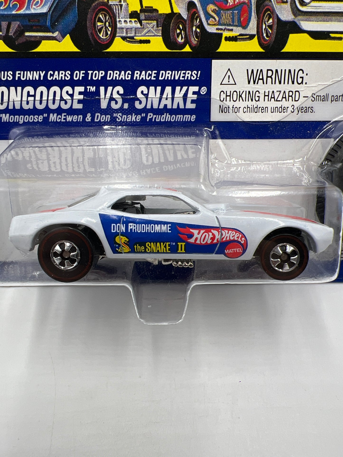 Hot Wheels Vintage Collection Mongoose Vs. Snake Don Prudhomme The Snake II White #2