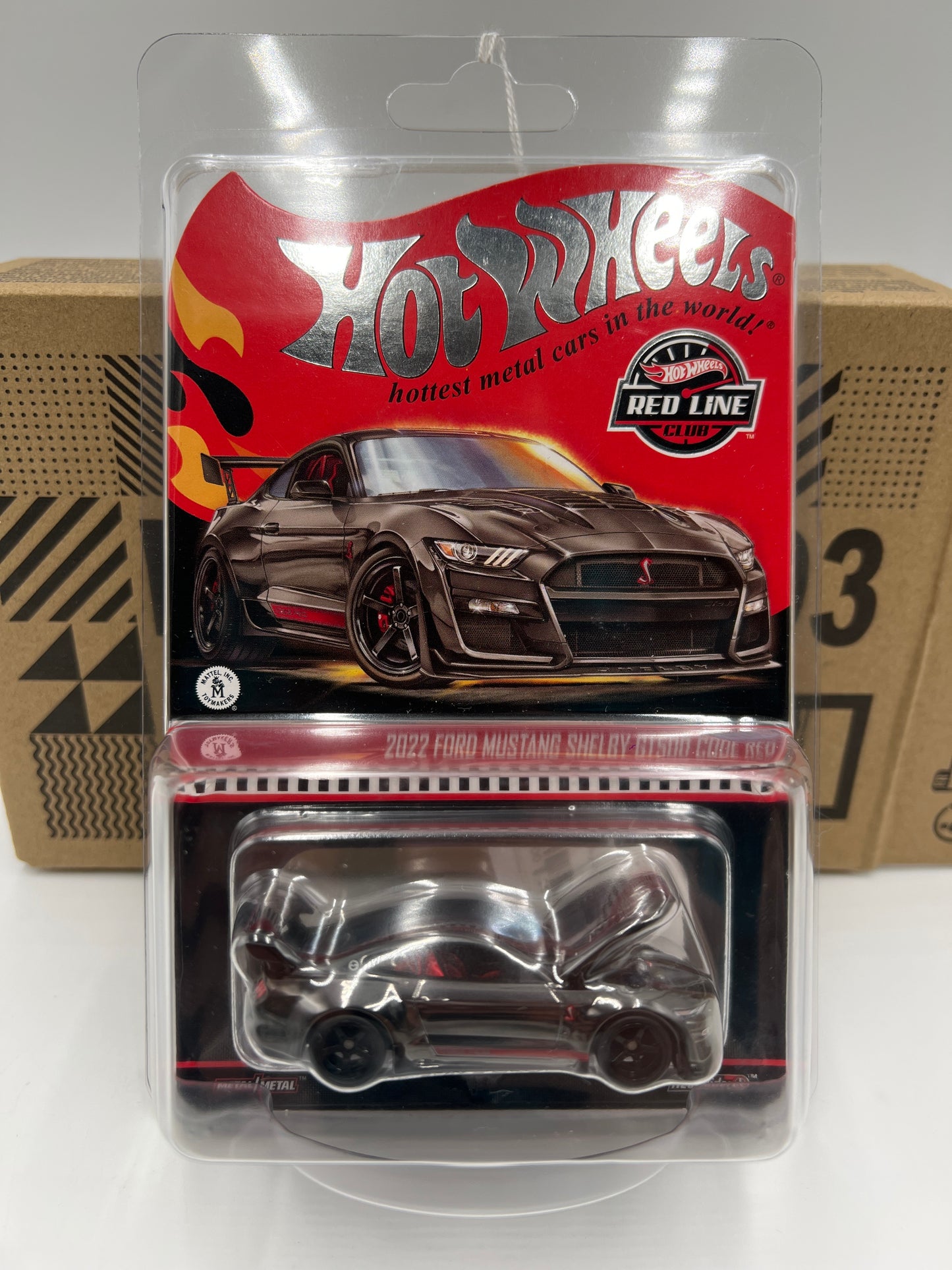 2024 Hot Wheels RLC 2022 Ford Mustang Shelby GT500 Code Red W/Protector and Box