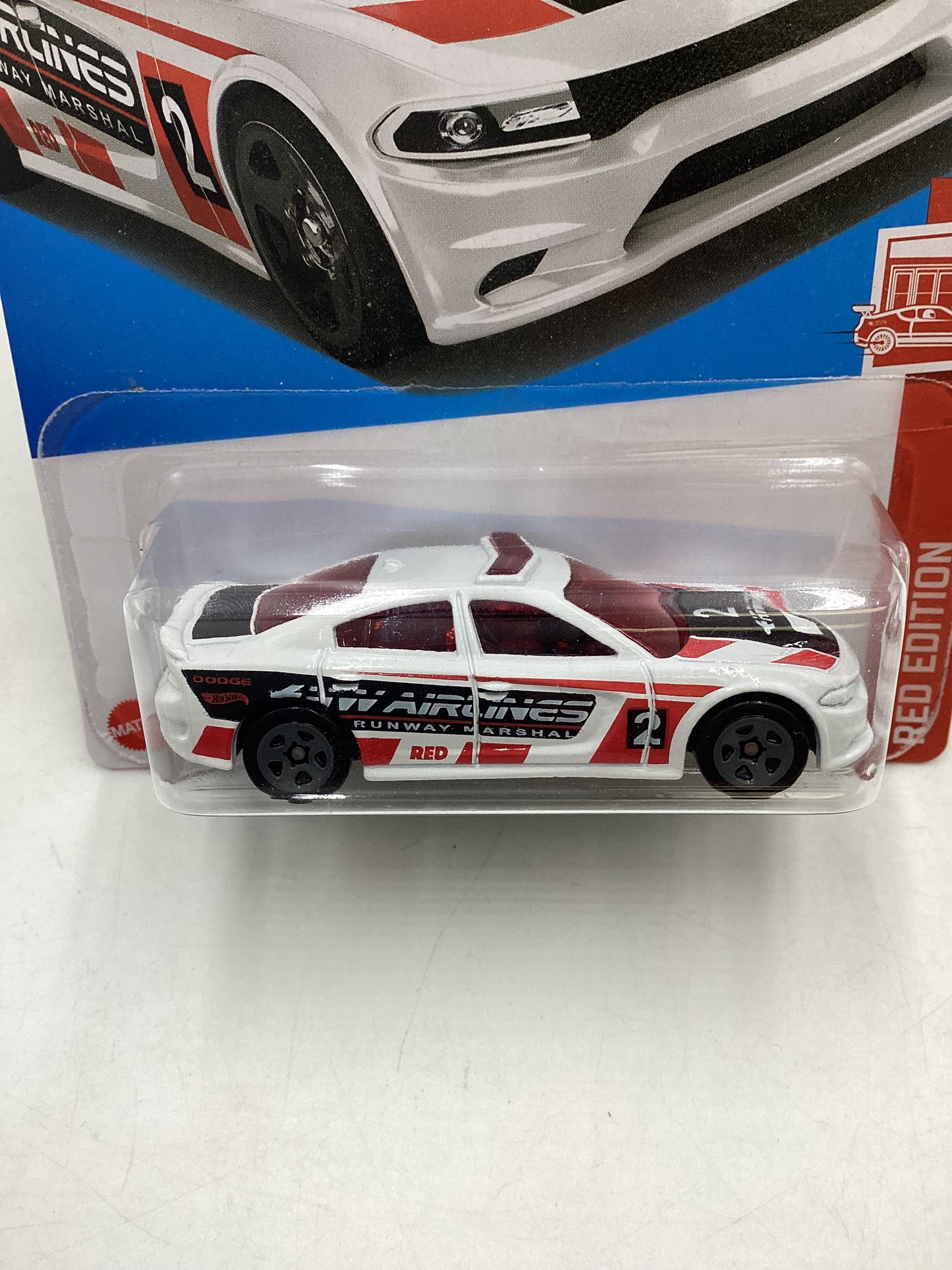 2024 Hot Wheels Red Edition #7 15 Dodge Charger SRT White 148G