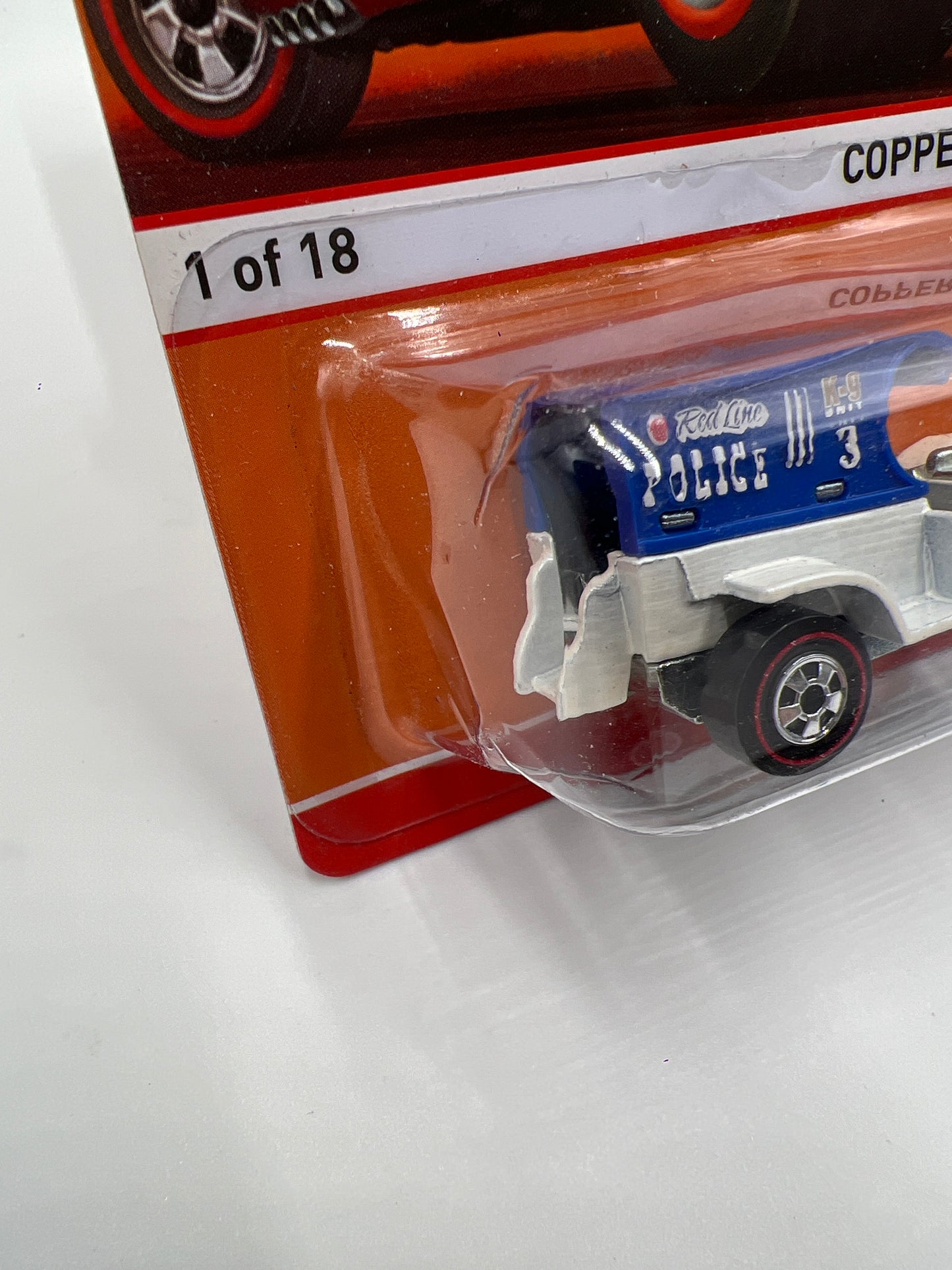 Hot Wheels Heritage Redline #1 Copper Stopper Blue/White 160N