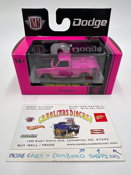 2025 M2 Machines Auto-Thentics 1976 Dodge Adventurer 150 Custom Pink R100