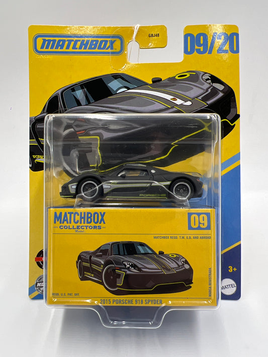 2025 Matchbox Collectors #9 2015 Porsche 918 Spyder Black 169A