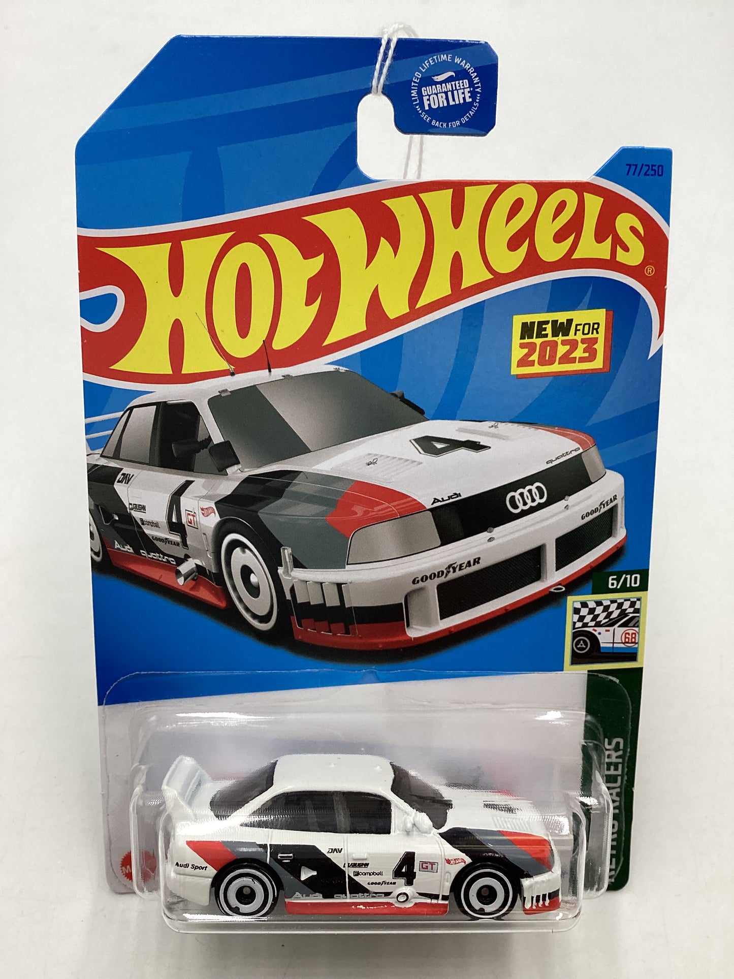 2023 Hot wheels #077 White Audi 90 Quattro 106A