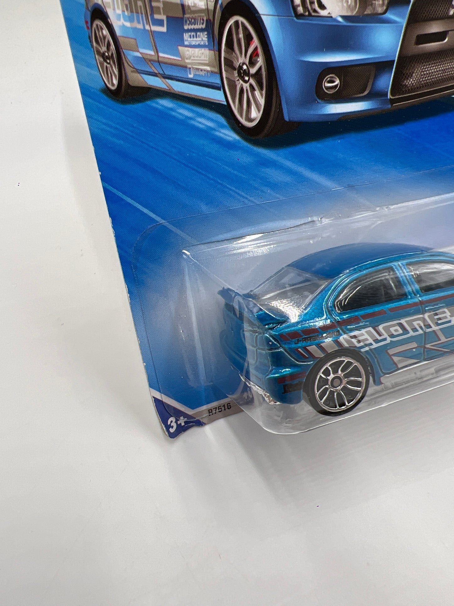 2010 Hot Wheels Nightburnerz #91 2008 Lancer Evolution Blue 92A