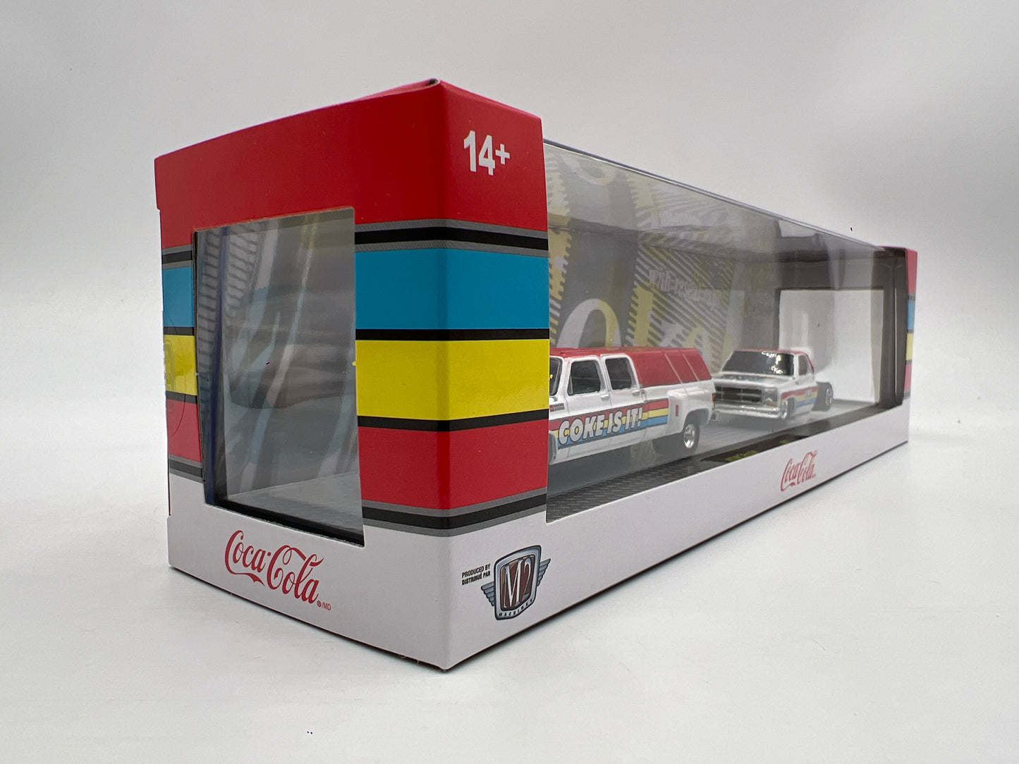 2025 M2 Machines Auto Haulers Coca Cola 1973 GMC Sierra 3500 & 1976 GMC Sierra Grande TW37