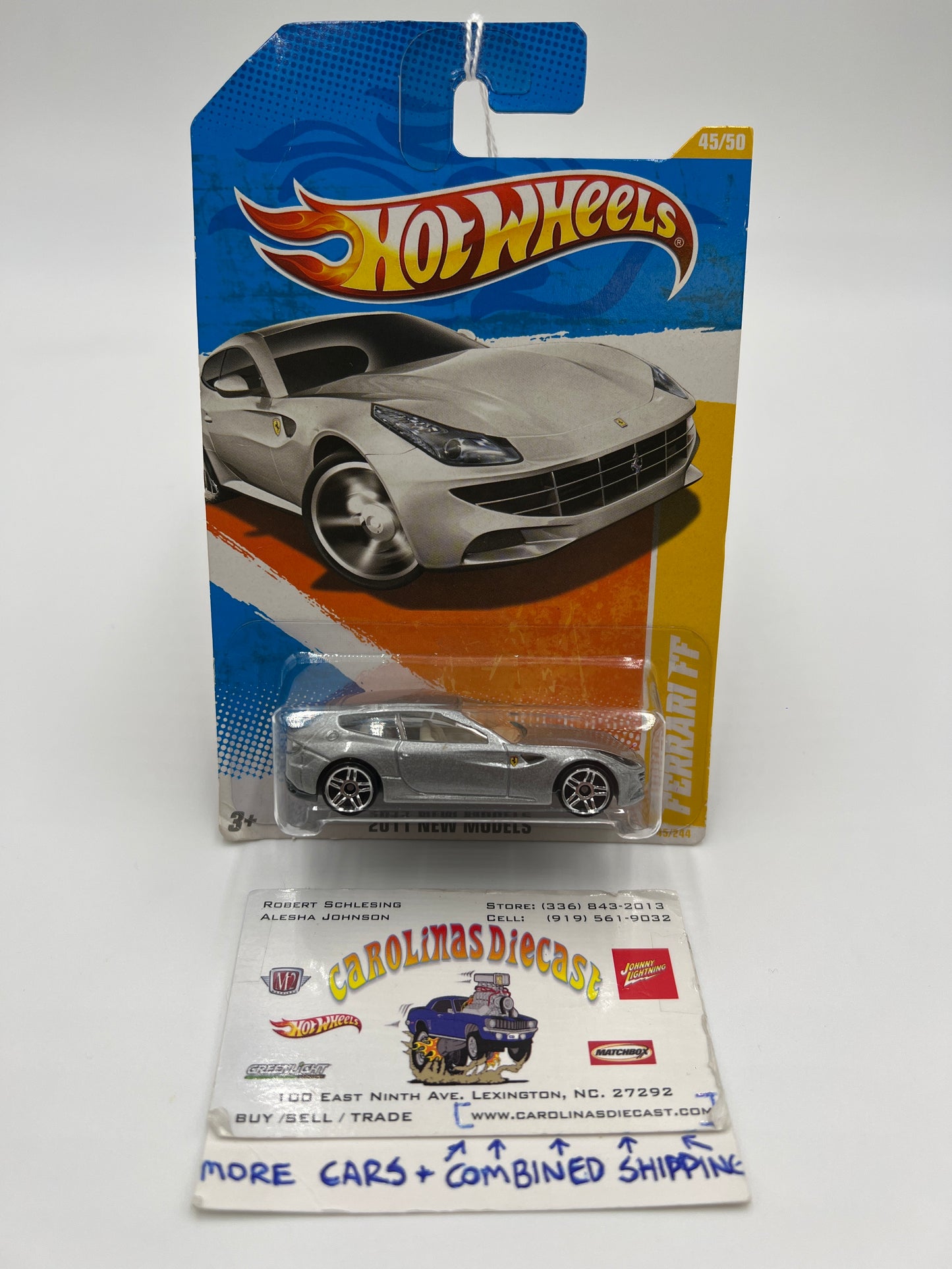 2011 Hot Wheels New Models #45 Ferrari FF Silver Metalflake Variation (SR)