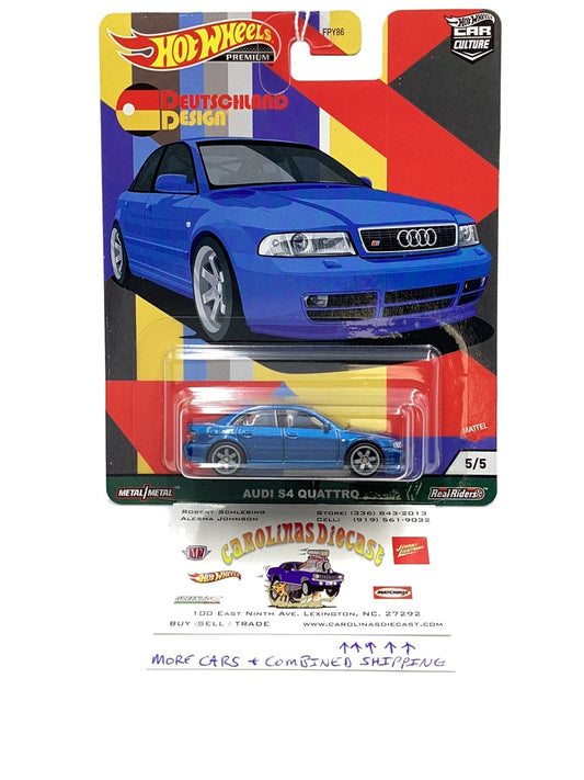 Hot wheels car culture Deutschland Design Audi S4 Quattro 5/5 252C