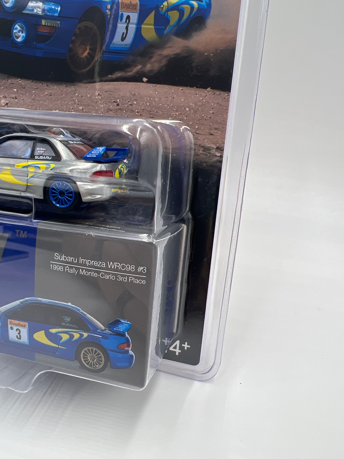 Mini GT #975 CHASE Subaru Impreza WRC98 #3 1998 Rally Monte-Carlo 3rd Place Blue