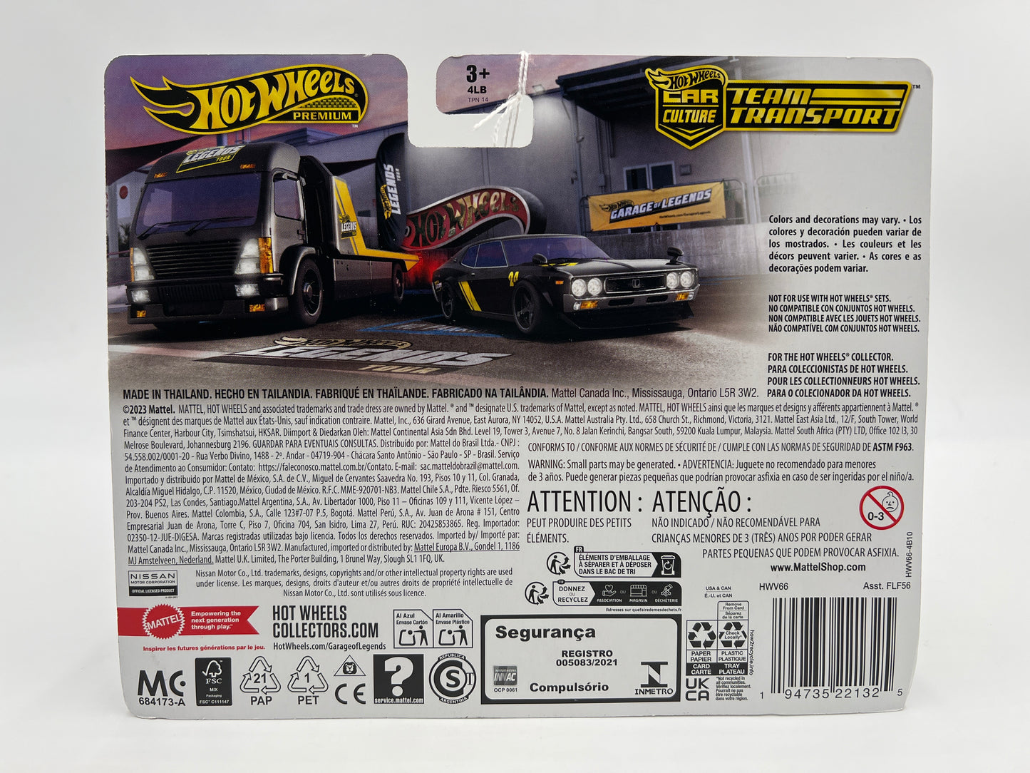2025 Hot Wheels Car Culture Team Transport Legends Tour Nissan Laurel 2000 SGX & Aero Lift Black 280C