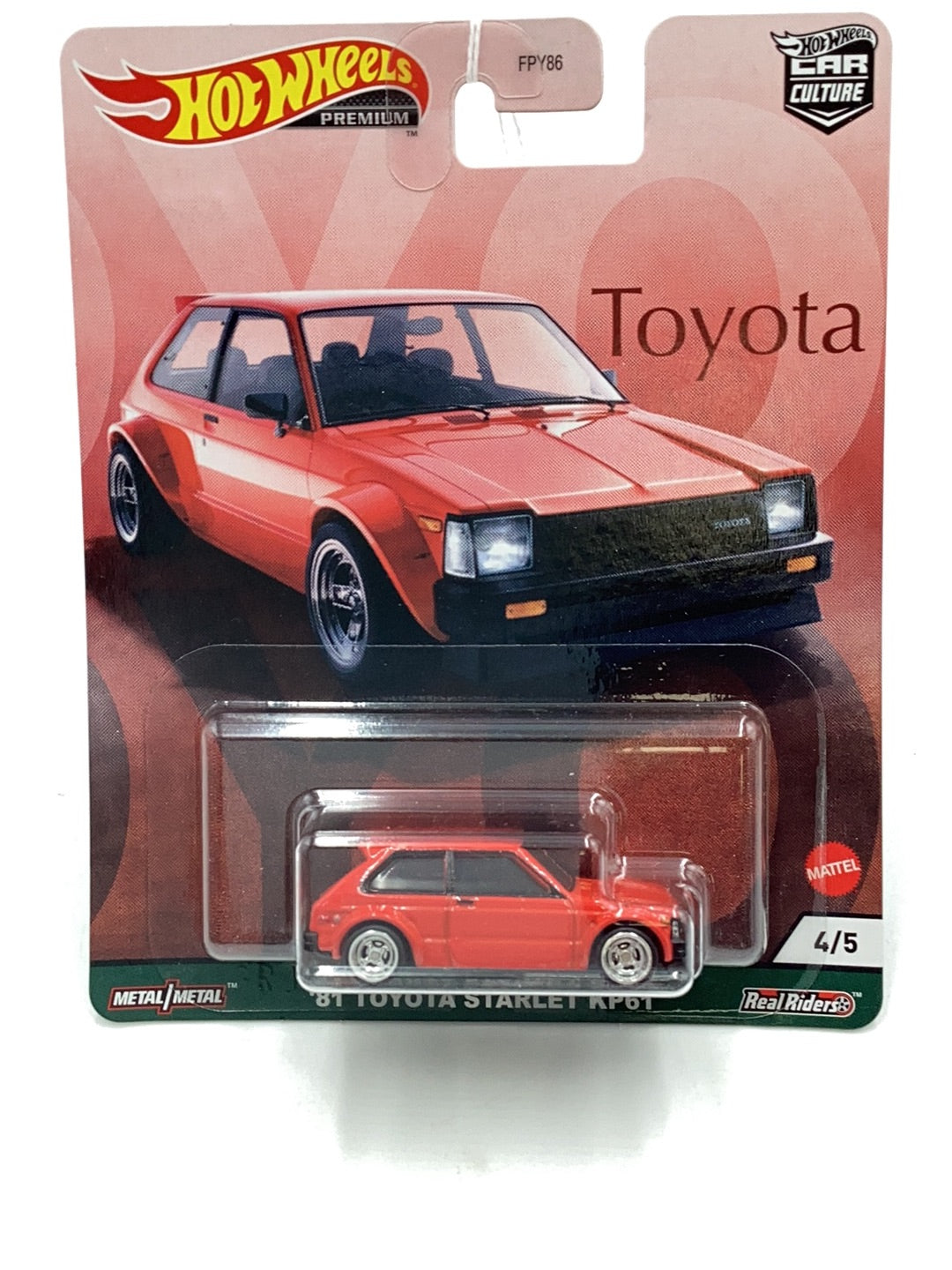 Hot wheels ‘81 Toyota Starlet KP61 244A