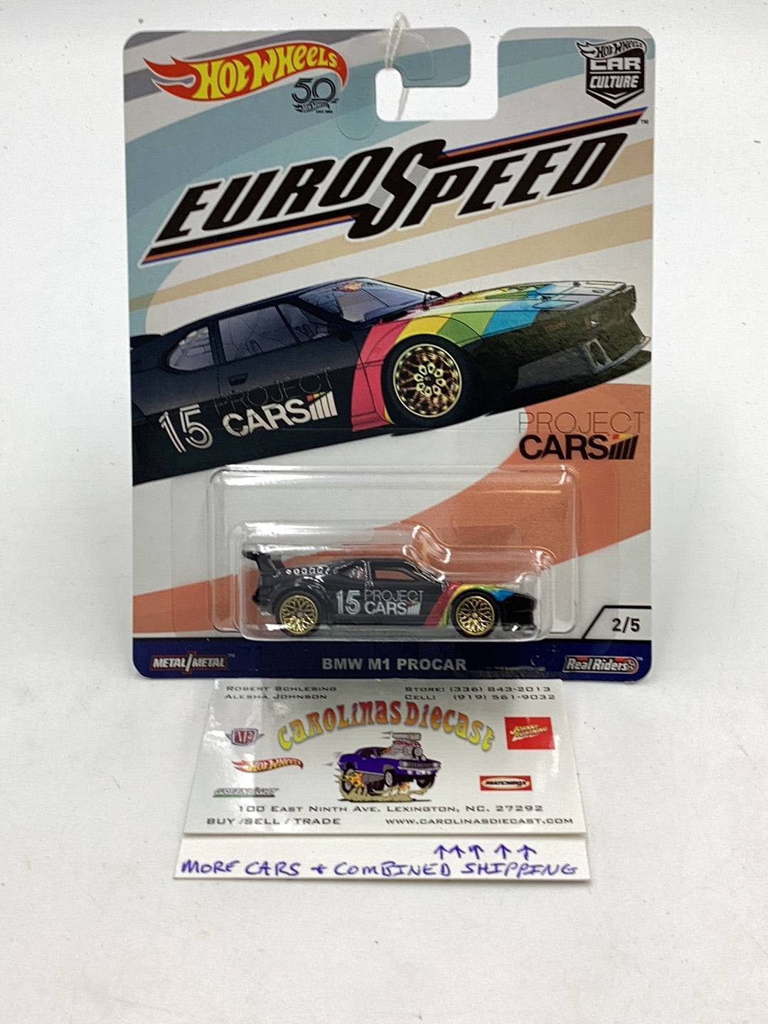 Hot wheels car culture Euro Speed 2/5 BMW M1 PROCAR 245H