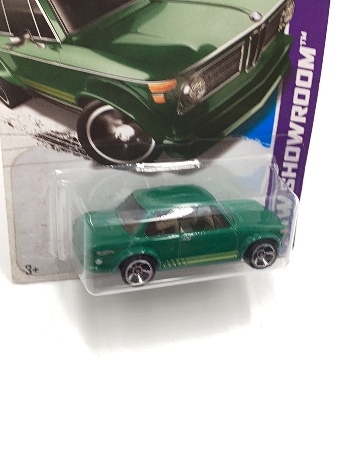 2013 hot wheels #154 BMW 2002 green 109F