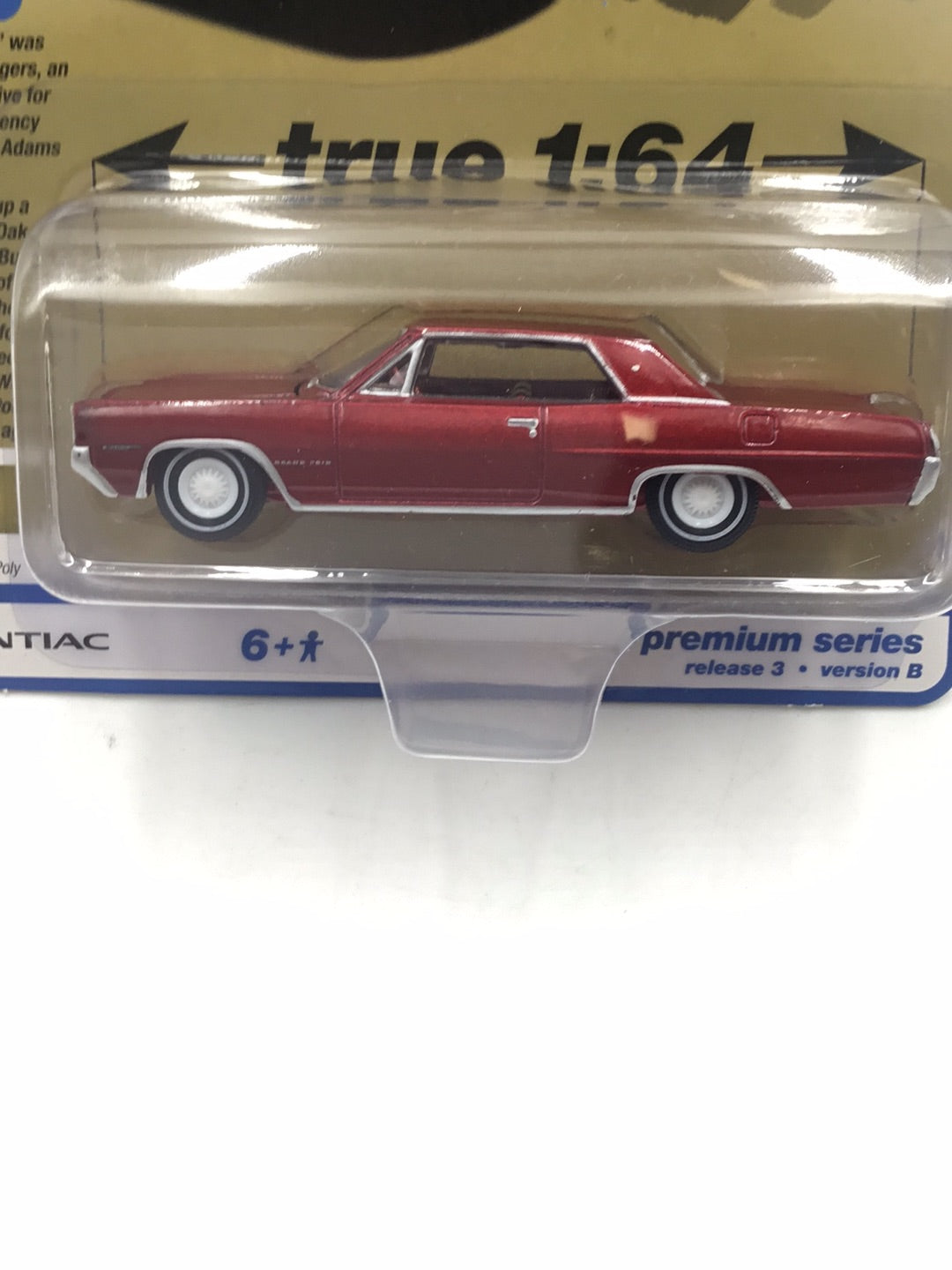 Auto world vintage muscle 1964 Pontiac Grand Prix Royal Bobcat version B Ultra Red Chase