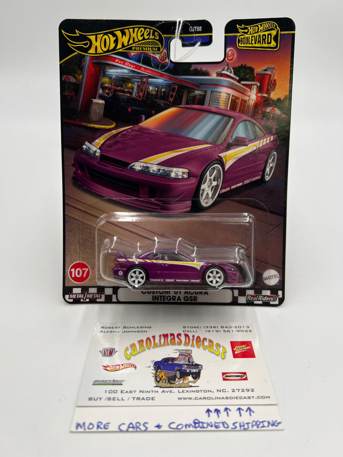 2024 Hot Wheels Boulevard #107 Custom 01 Acura Integra GSR Purple 260F