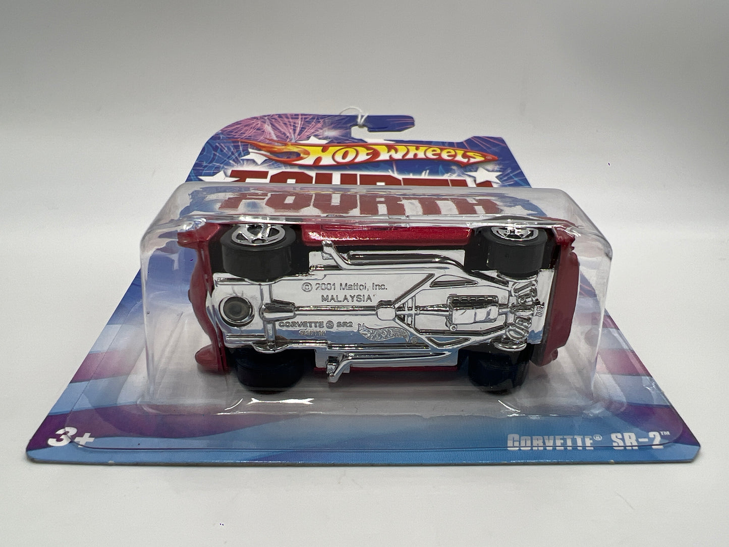 2008 Hot Wheels Fourth Of July Corvette SR-2 Red 155F