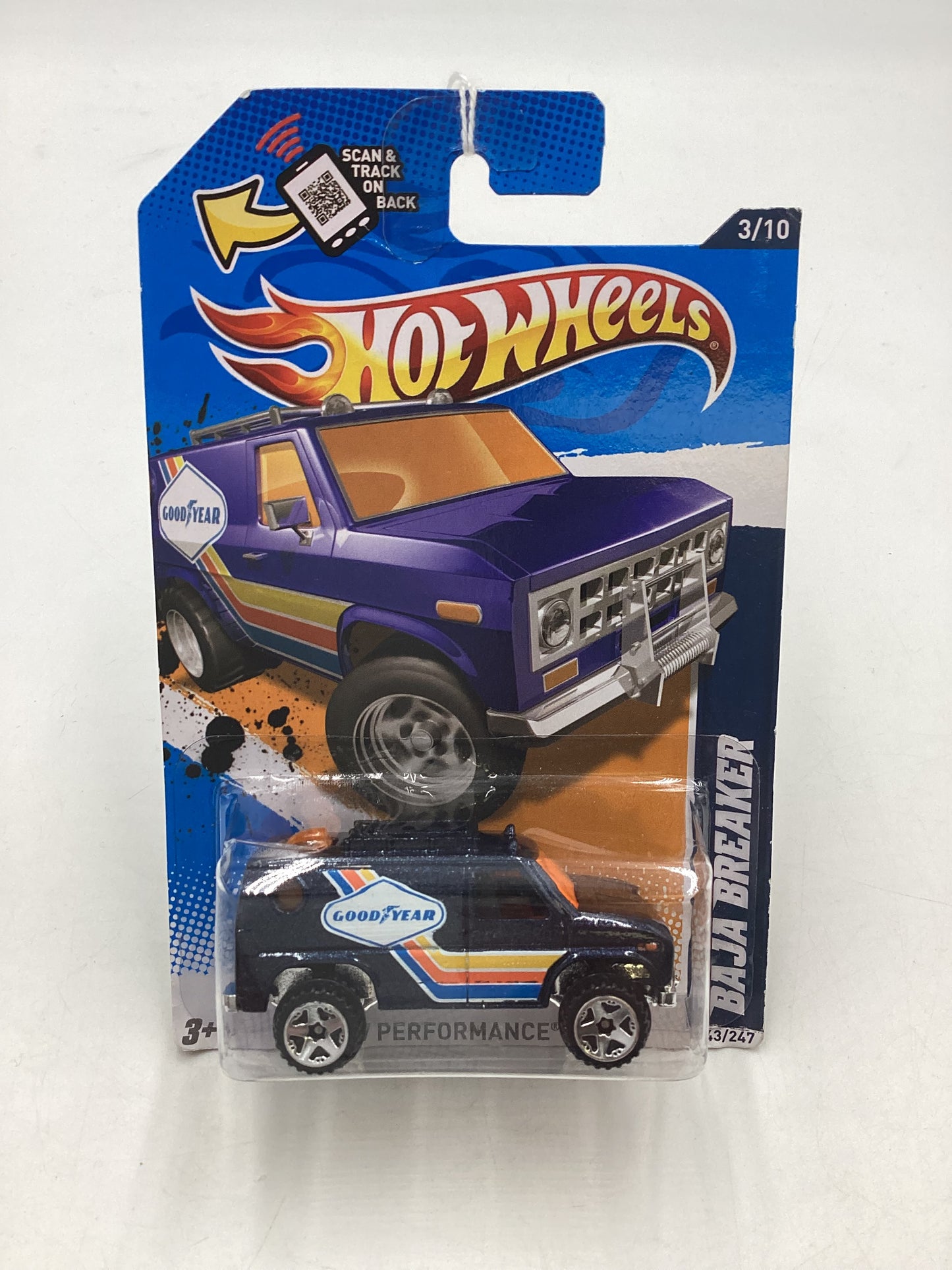 2012 Hot Wheels #143 Baja Breaker Blue 51E