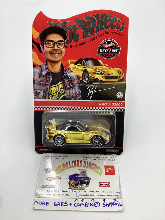 2022 Hot Wheels RLC#12269/30000 Ryu Honda S2000 Gold