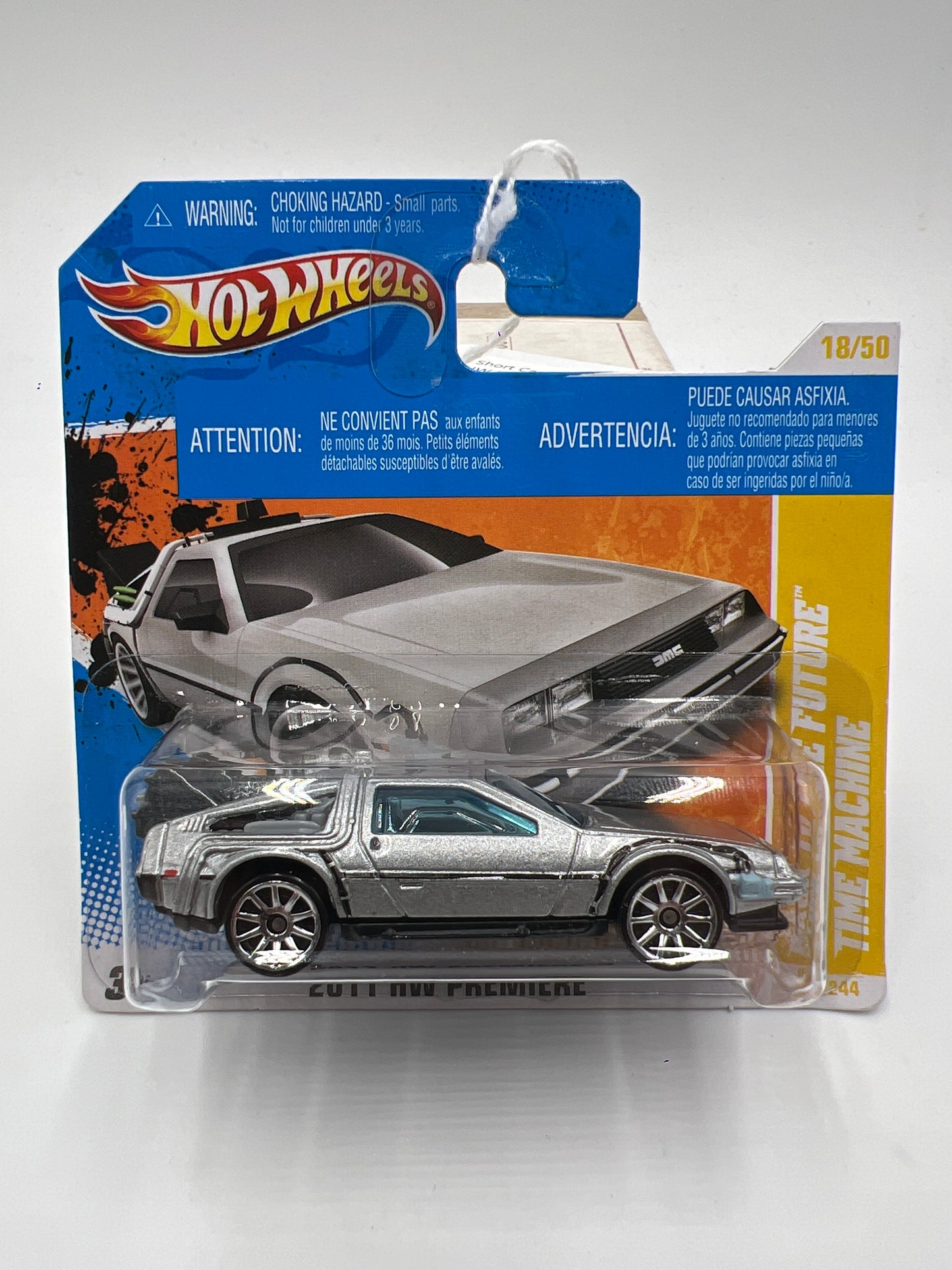 2011 HW Premiere #18 Back To The Future Time Machine Short Card