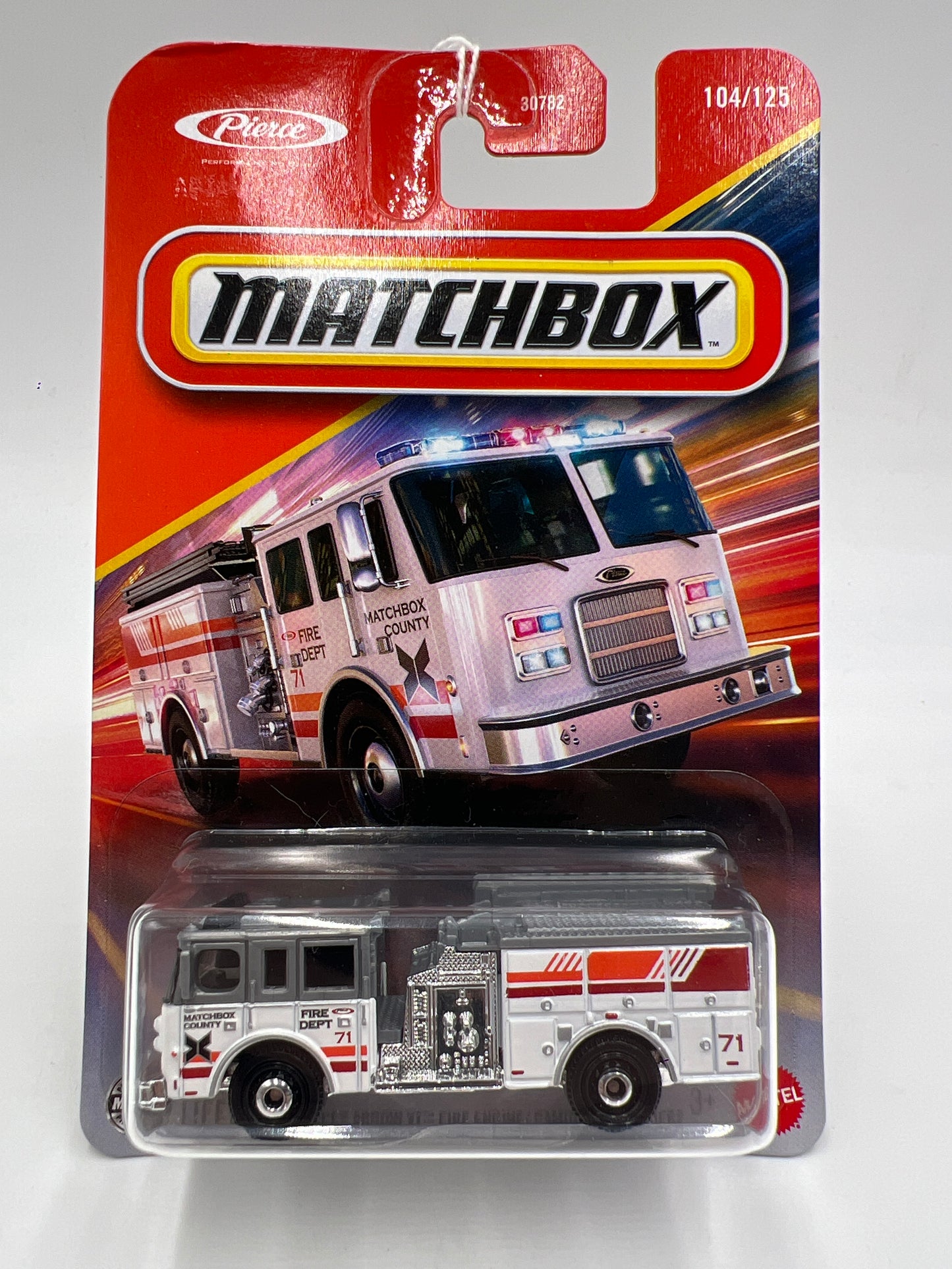 Matchbox #104 Pierce Arrow XT Fire Engine White 211G