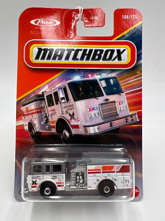 Matchbox #104 Pierce Arrow XT Fire Engine White 211G
