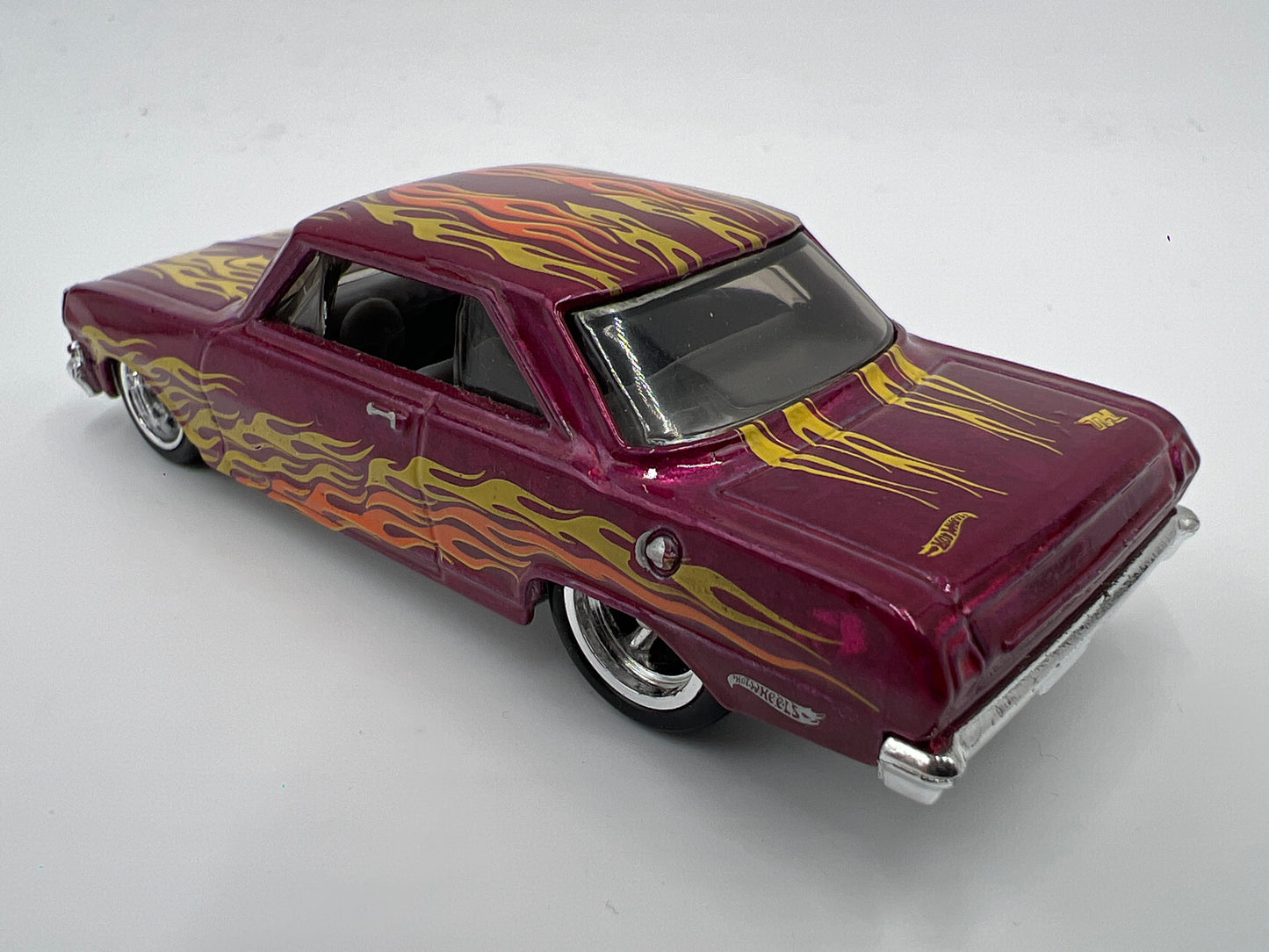 2017 Hot Wheels 1/64 Super Treasure Hunt 63 Chevy II Pink Loose