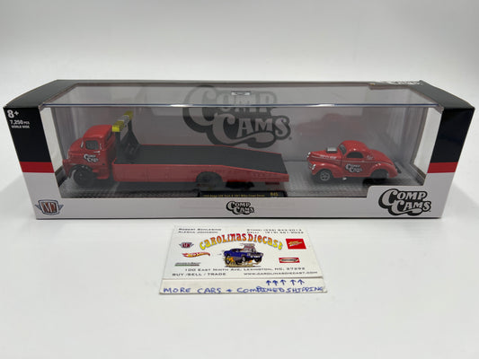 M2 Machines Auto Haulers Comp Cams 1958 Dodge COE Truck & 1941 Willys Coupe Gasser R45