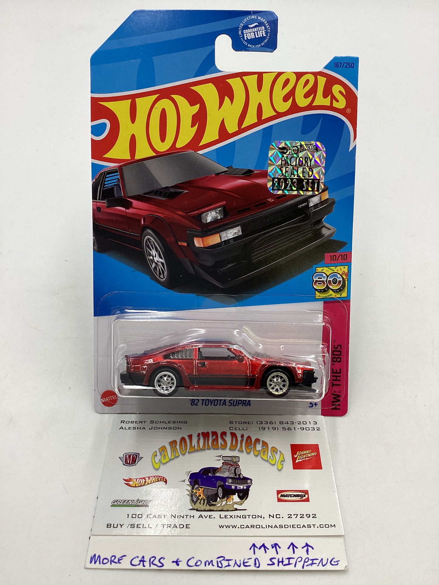 2023 Hot Wheels Super Treasure Hunt 1/1250 82 Toyota Supra Factory Sealed W/ Protector