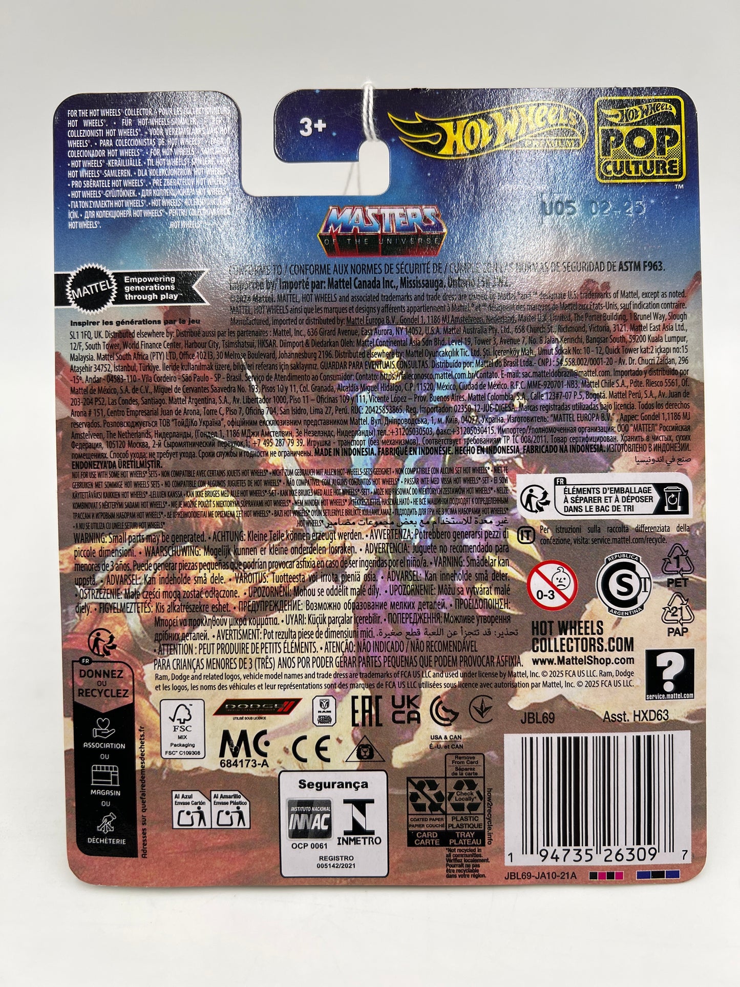 2025 Hot Wheels Pop Culture Masters Of The Universe 66 Dodge A100 242F