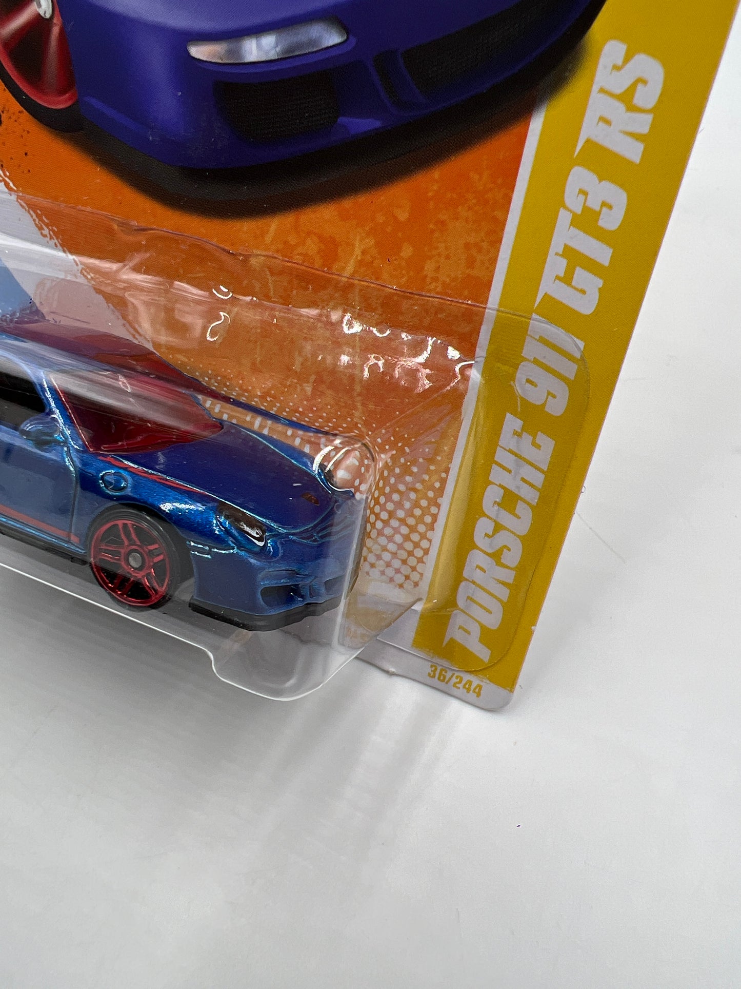 2011 Hot Wheels Factory Sealed New Models #36 Porsche 911 GT3 RS Blue W/Protector