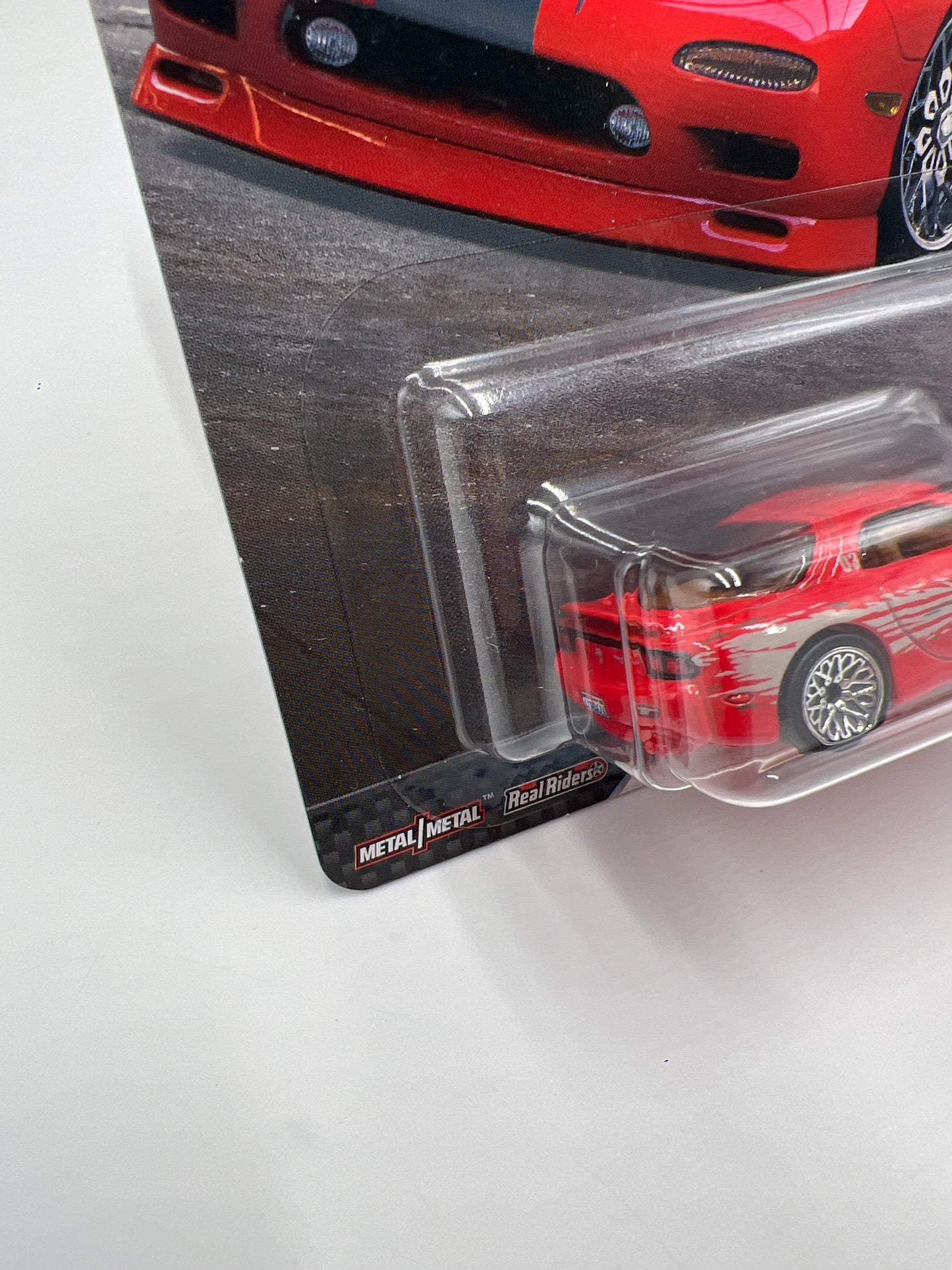 Hot Wheels Fast & Furious Full Force #1 95 Mazda RX-7 Red W/Protector