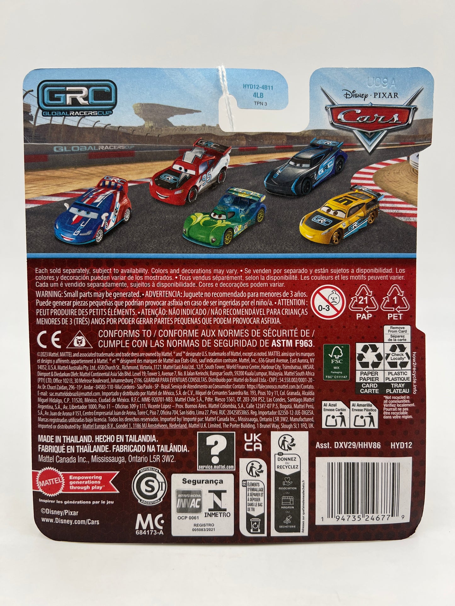 Disney Pixar Cars GRC #4 Max Schnell 142F