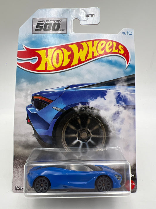 Hot Wheels Factory 500 HP #9 McLaren 720S Blue