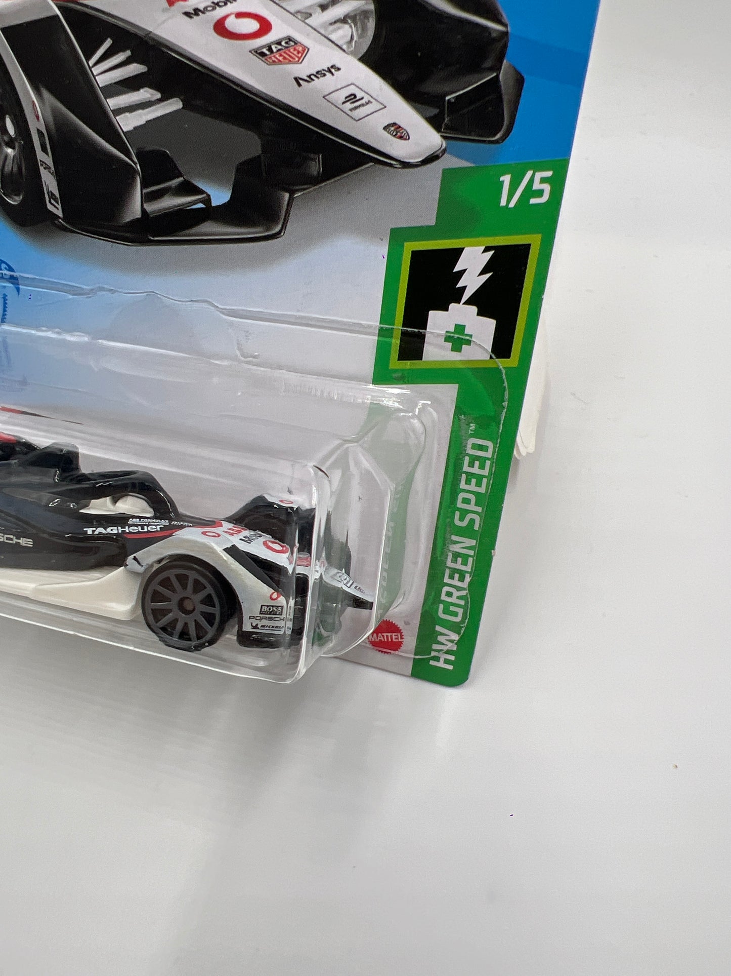 2021 Hot Wheels Green Speed #126 Formula E Gen 2 Car Tag Heuer Porsche Edition