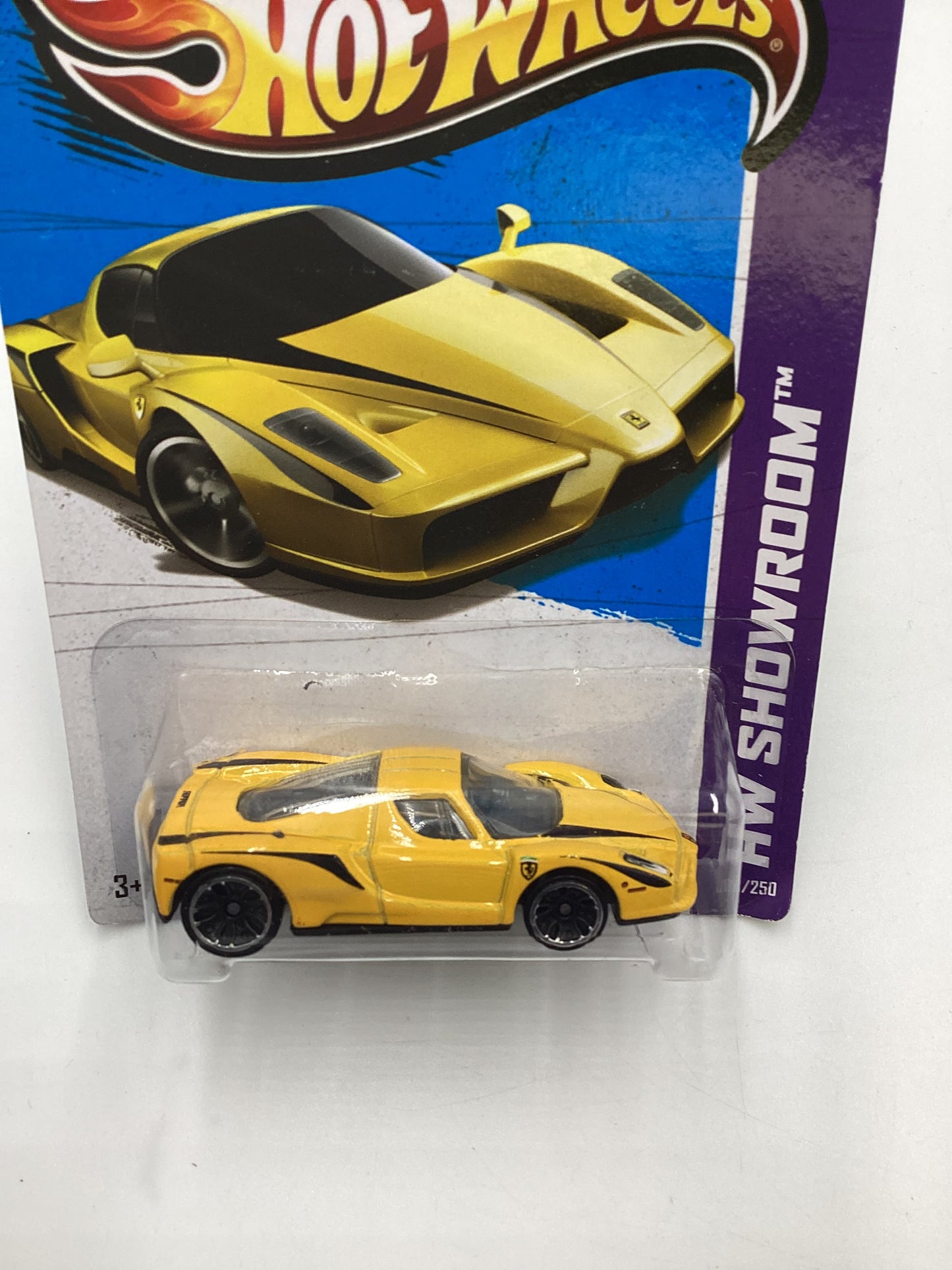 2013 Hot Wheels #178 Enzo Ferrari Yellow SR