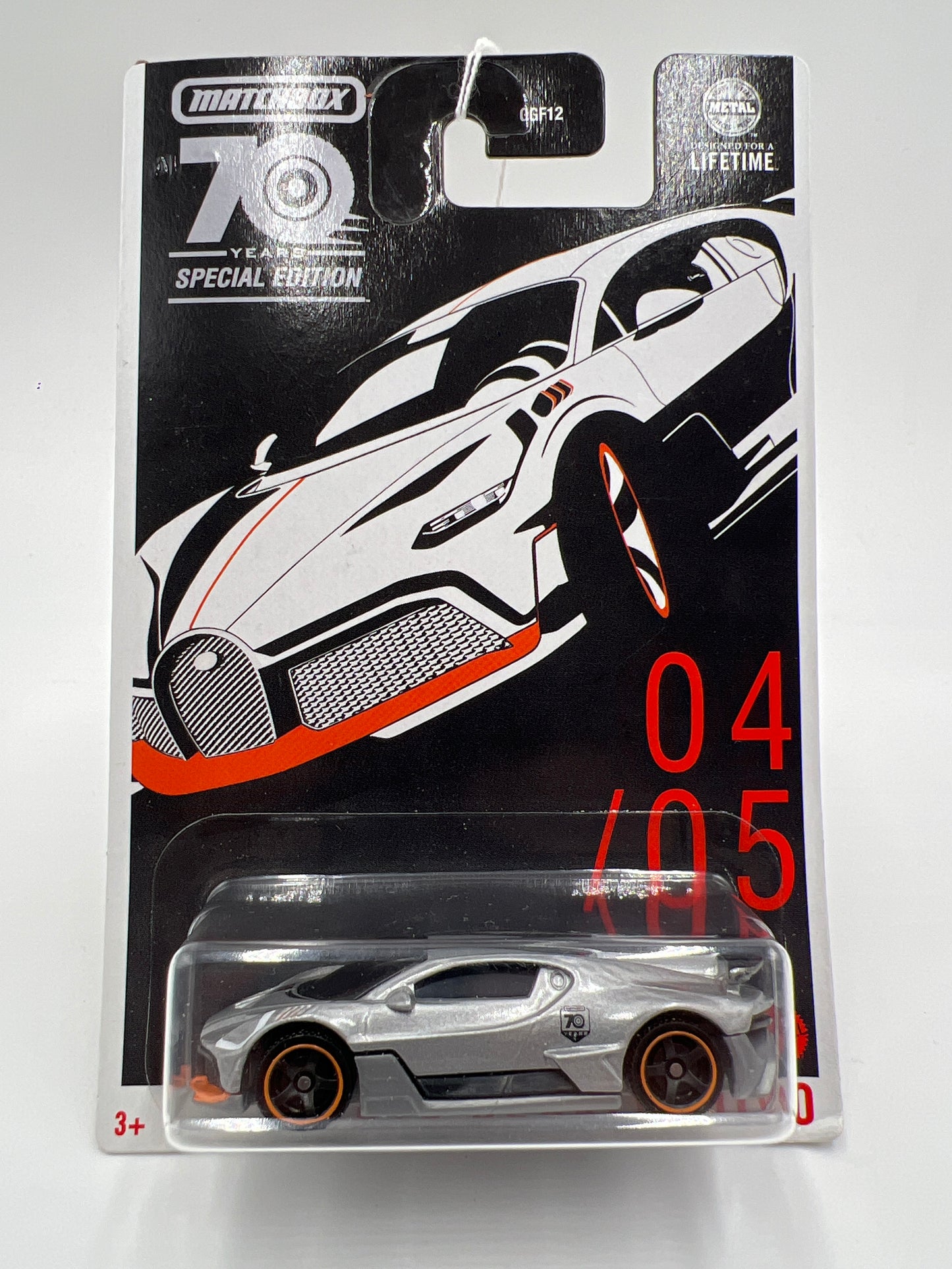 Matchbox 70 Years Special Edition #4 2018 Bugatti Divo Silver 56i