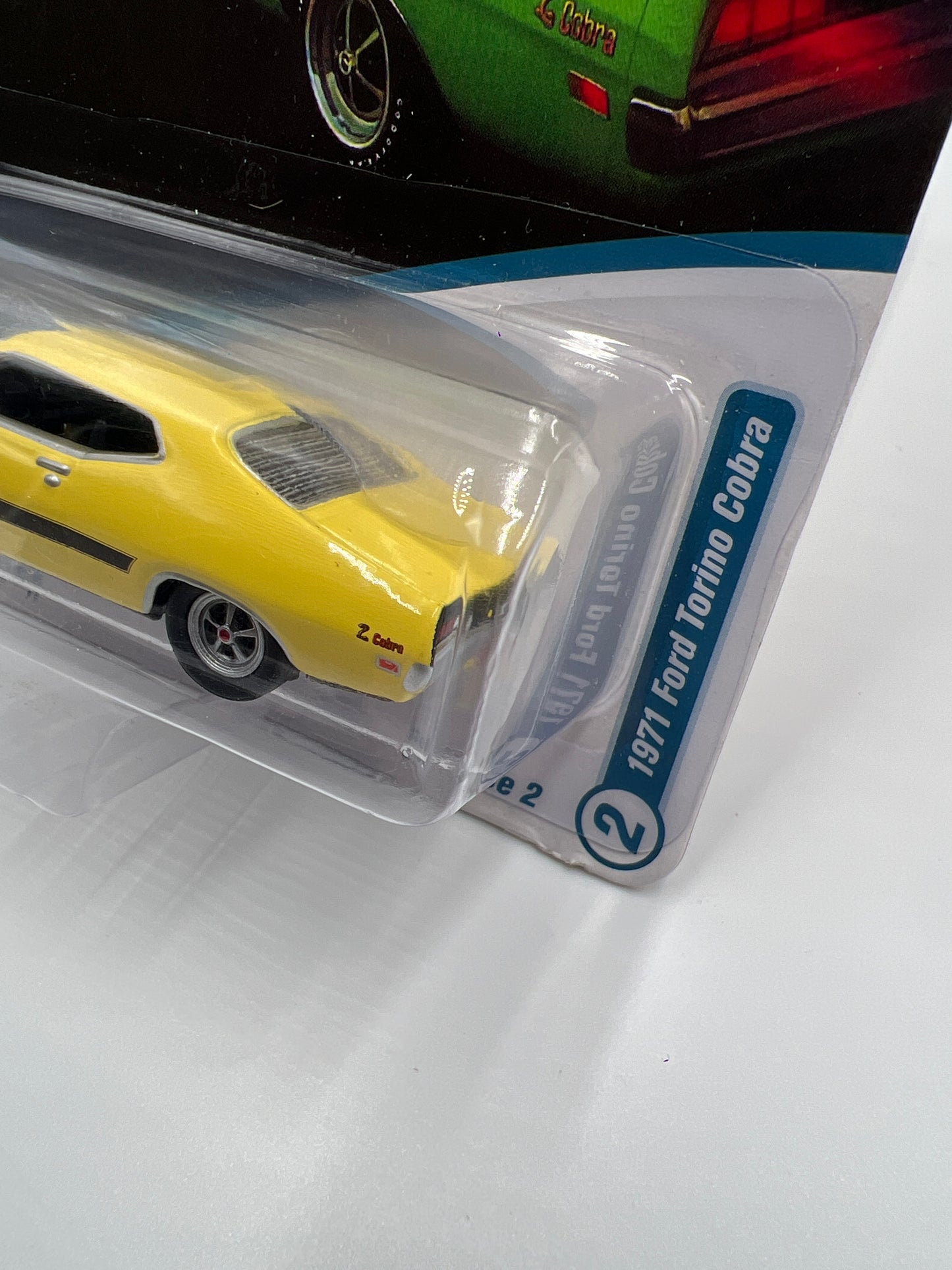 Johnny Lightning Muscle Cars U.S.A Class of 1971 Release 2 Version A 1971 Ford Torino Cobra Grabber Yellow 232B