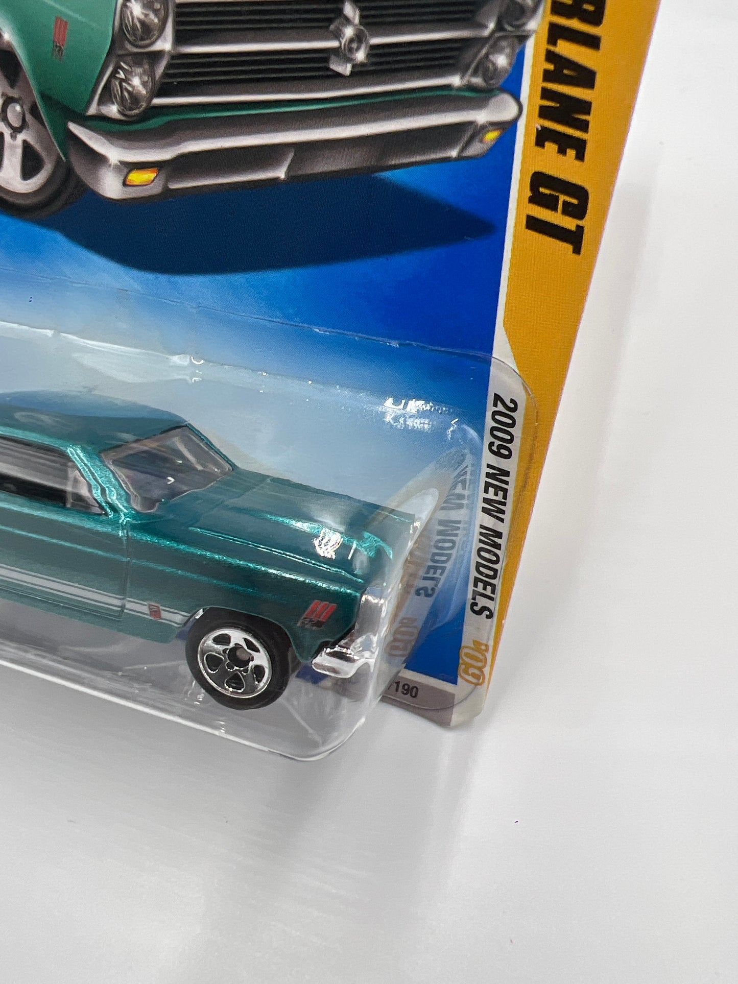 2009 Hot Wheels New Models #31 66 Ford Fairlane GT Teal 19G