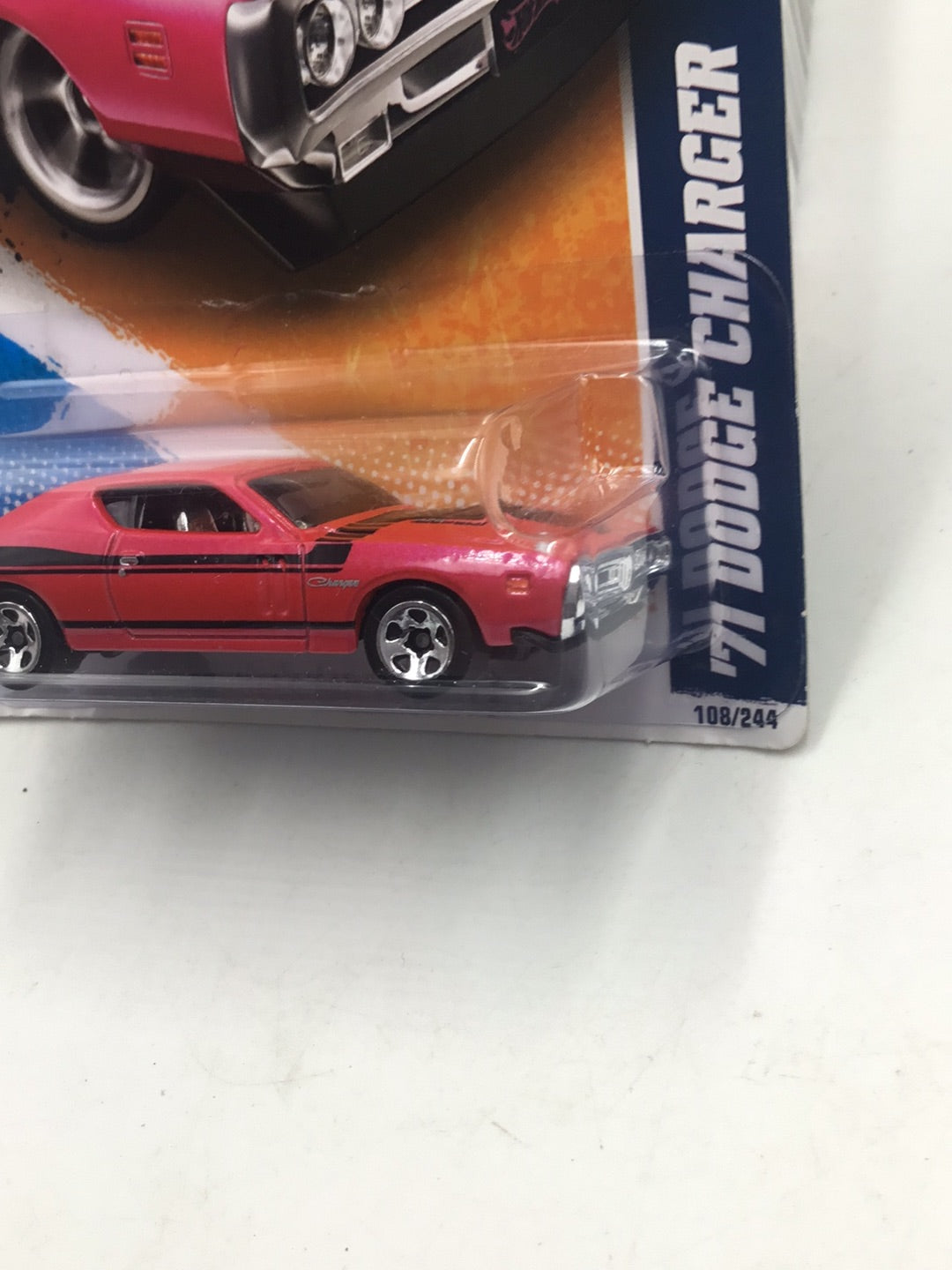 2011 Hot Wheels #108 71 Dodge Charger Pink R5