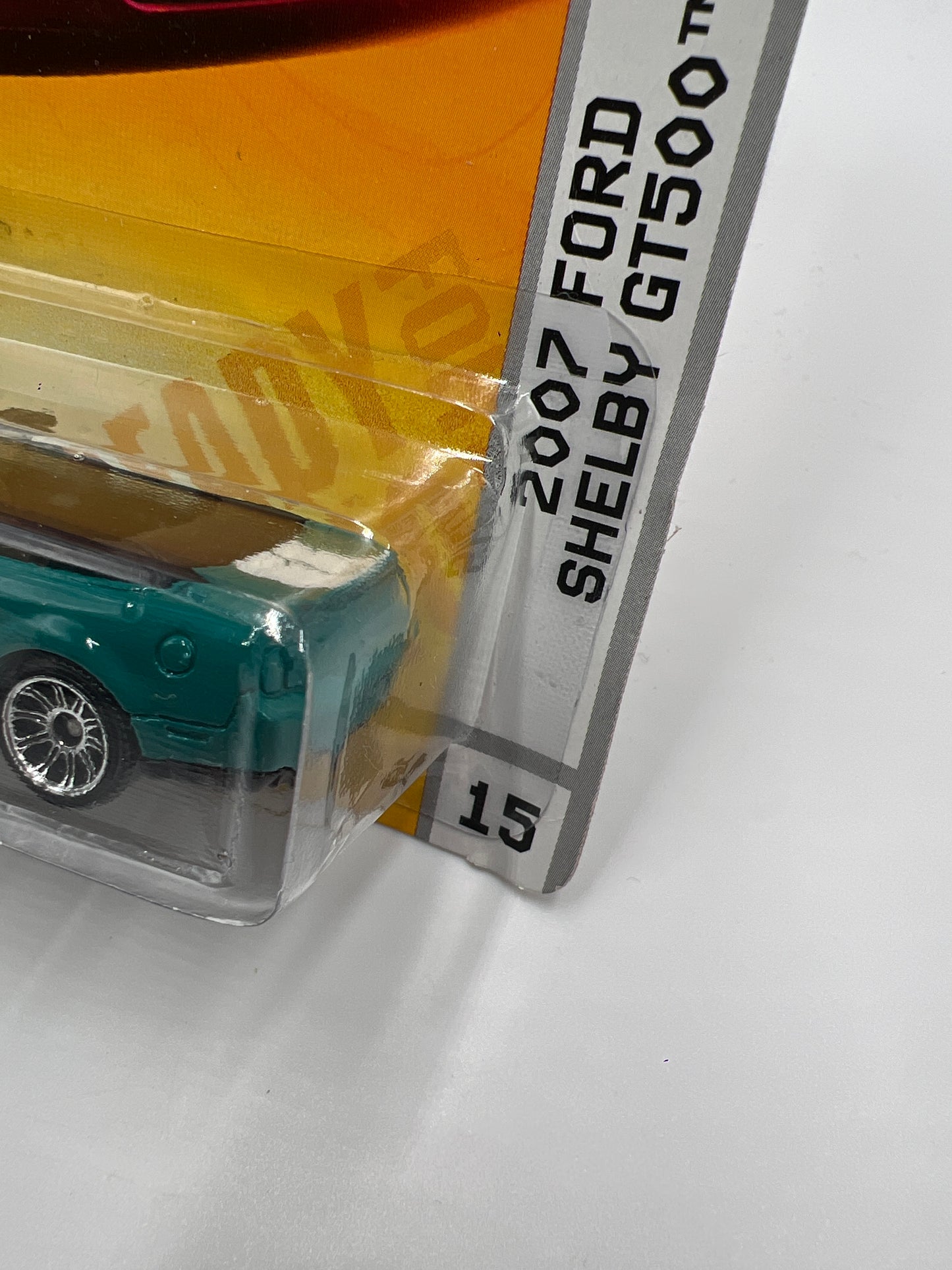 Matchbox #15 Sports Cars 2007 Ford Shelby GT500 Teal Card Not Perfect 208C