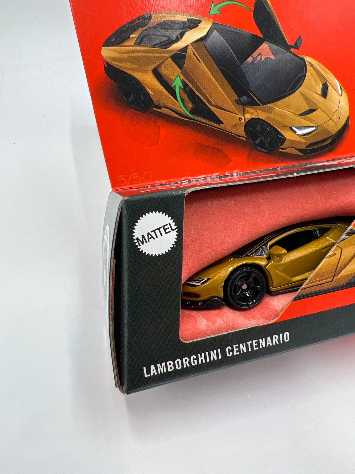 2025 Matchbox Moving Parts #5 Lamborghini Centenario Gold 162B