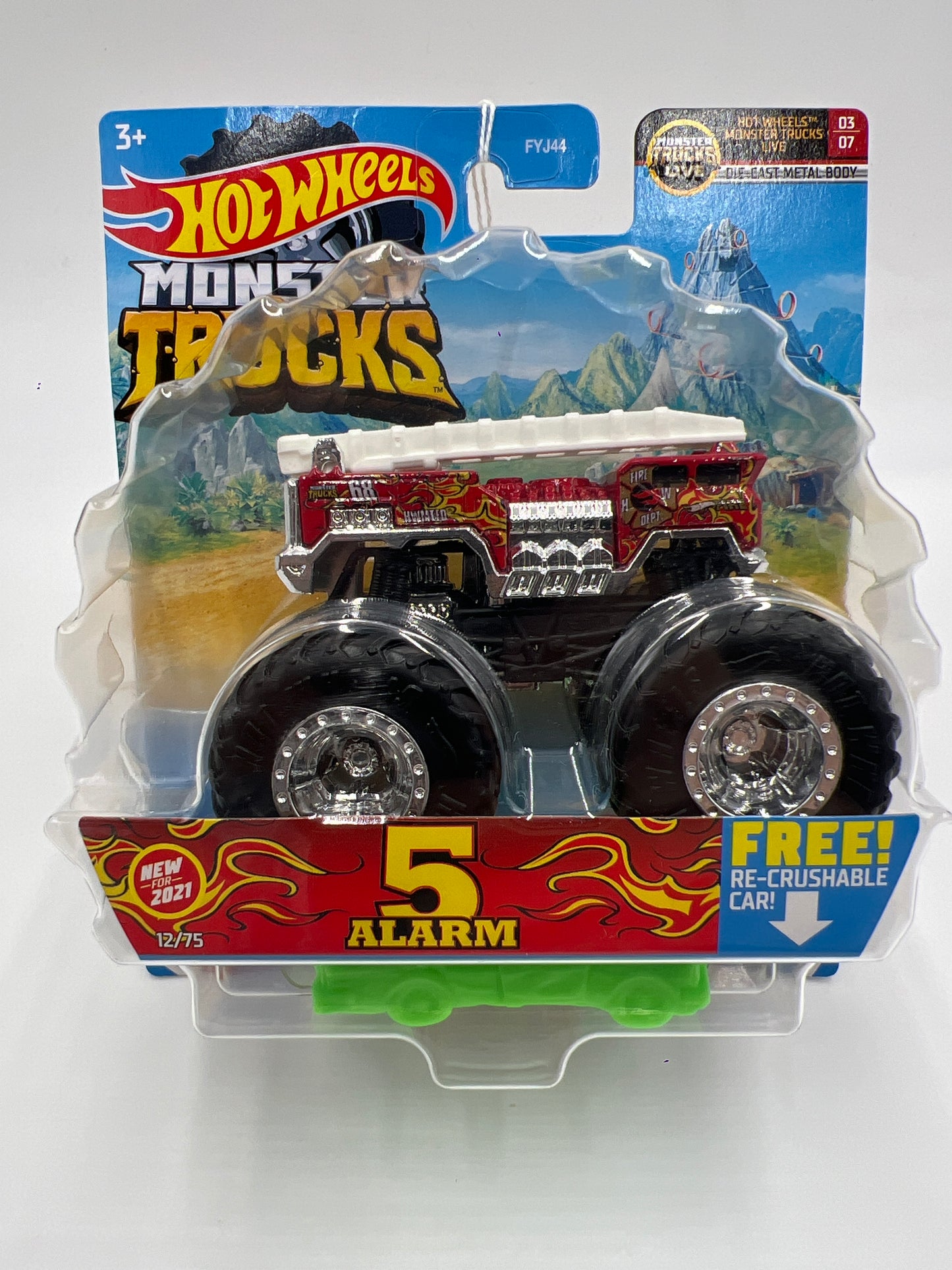 2021 Hot Wheels Monster Trucks HW MT Live #12 5 Alarm 134G