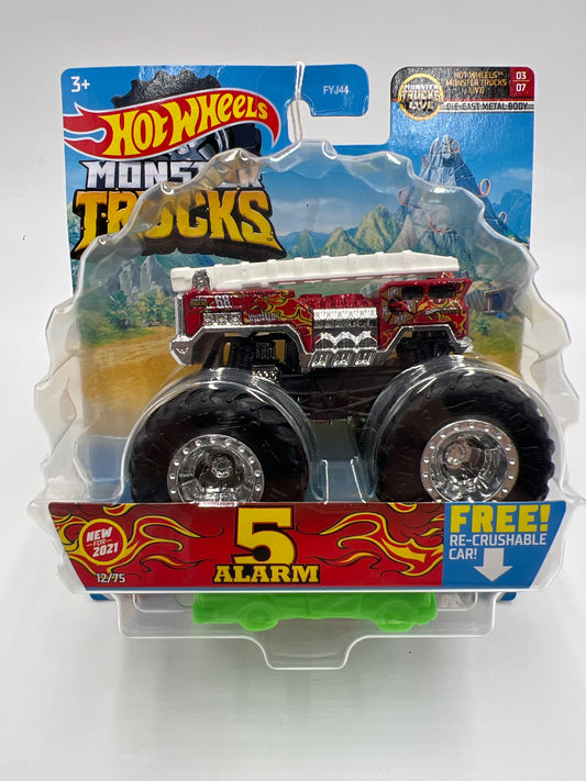 2021 Hot Wheels Monster Trucks HW MT Live #12 5 Alarm 134G