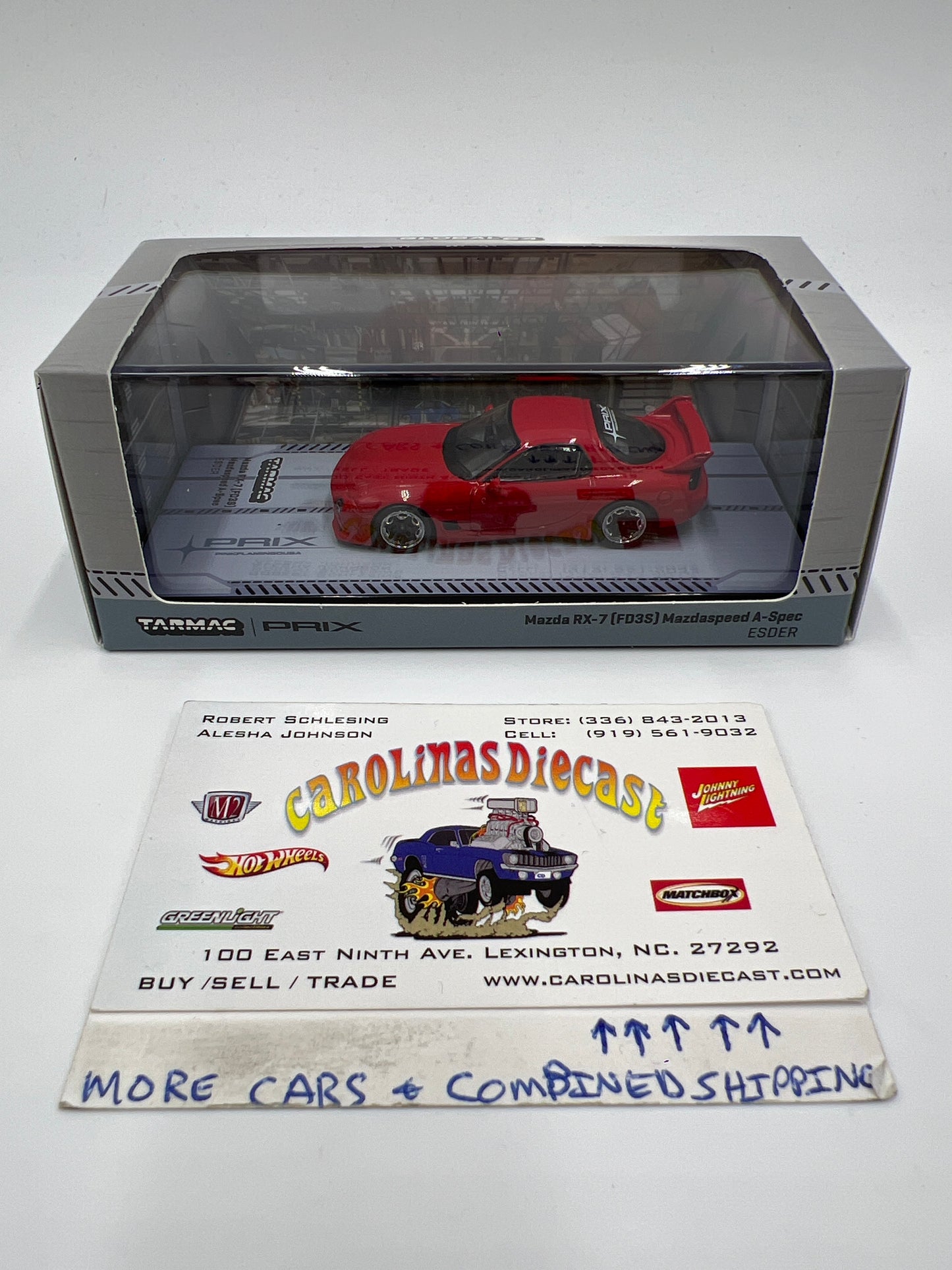 Tarmac Works x Global 64 PRIX Mazda RX-7 FD3S Mazdaspeed A-Spec ESDER Red