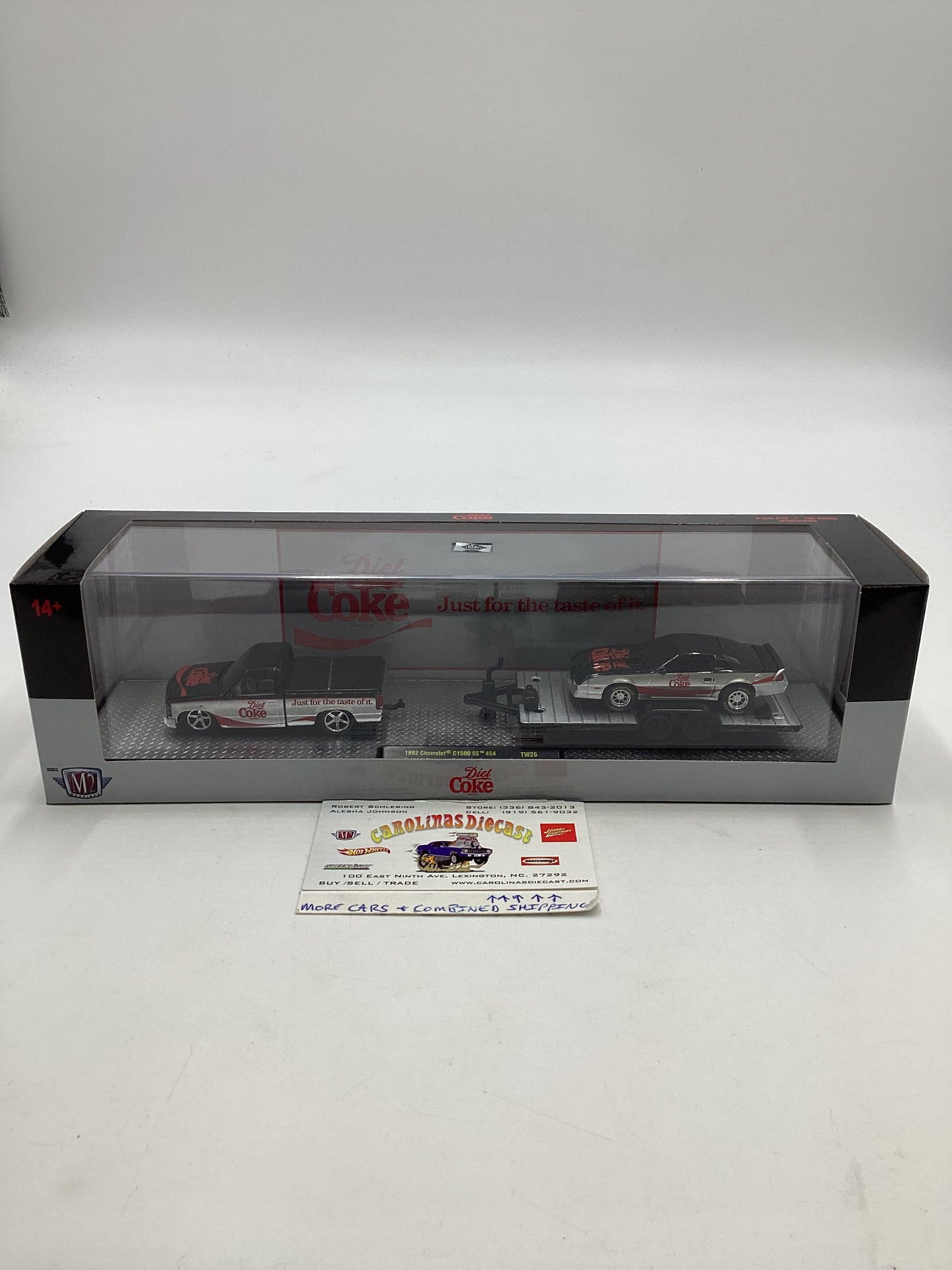 2024 M2 Diet Coke TW26 1992 Chevrolet C1500 SS 454 1985 Chevrolet Camaro Iroc-Z