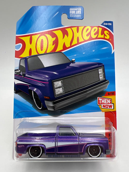 2025 Hot Wheels Dollar General Exclusive #249 83 Chevy Silverado Purple W/Protector