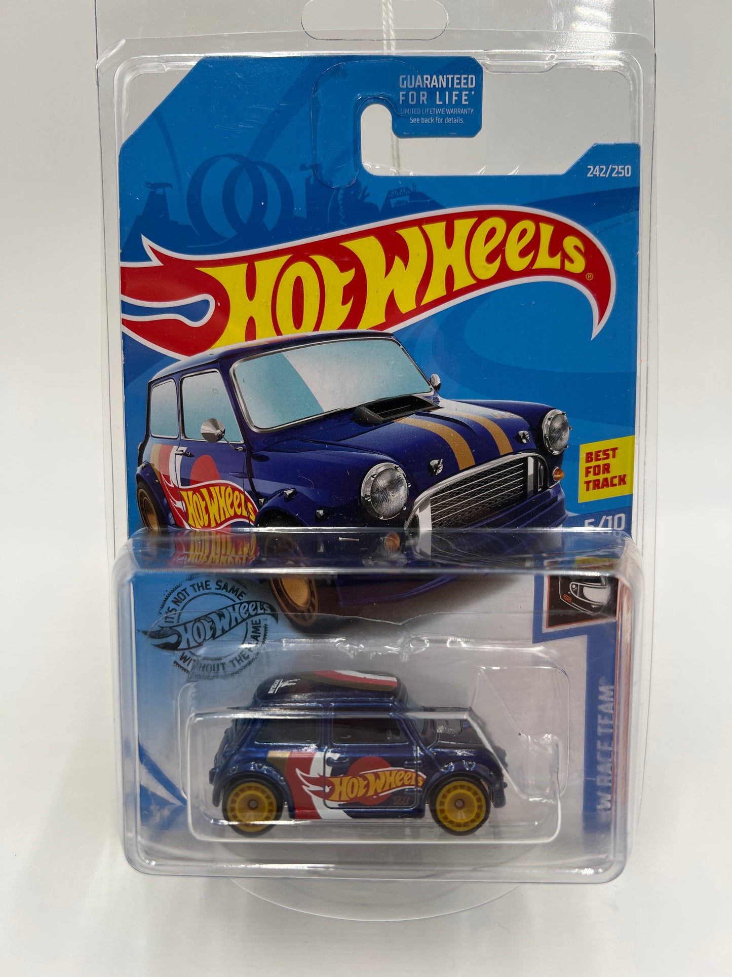 2019 Hot Wheels Super Treasure Hunt #242 Morris Mini Blue W/Protector