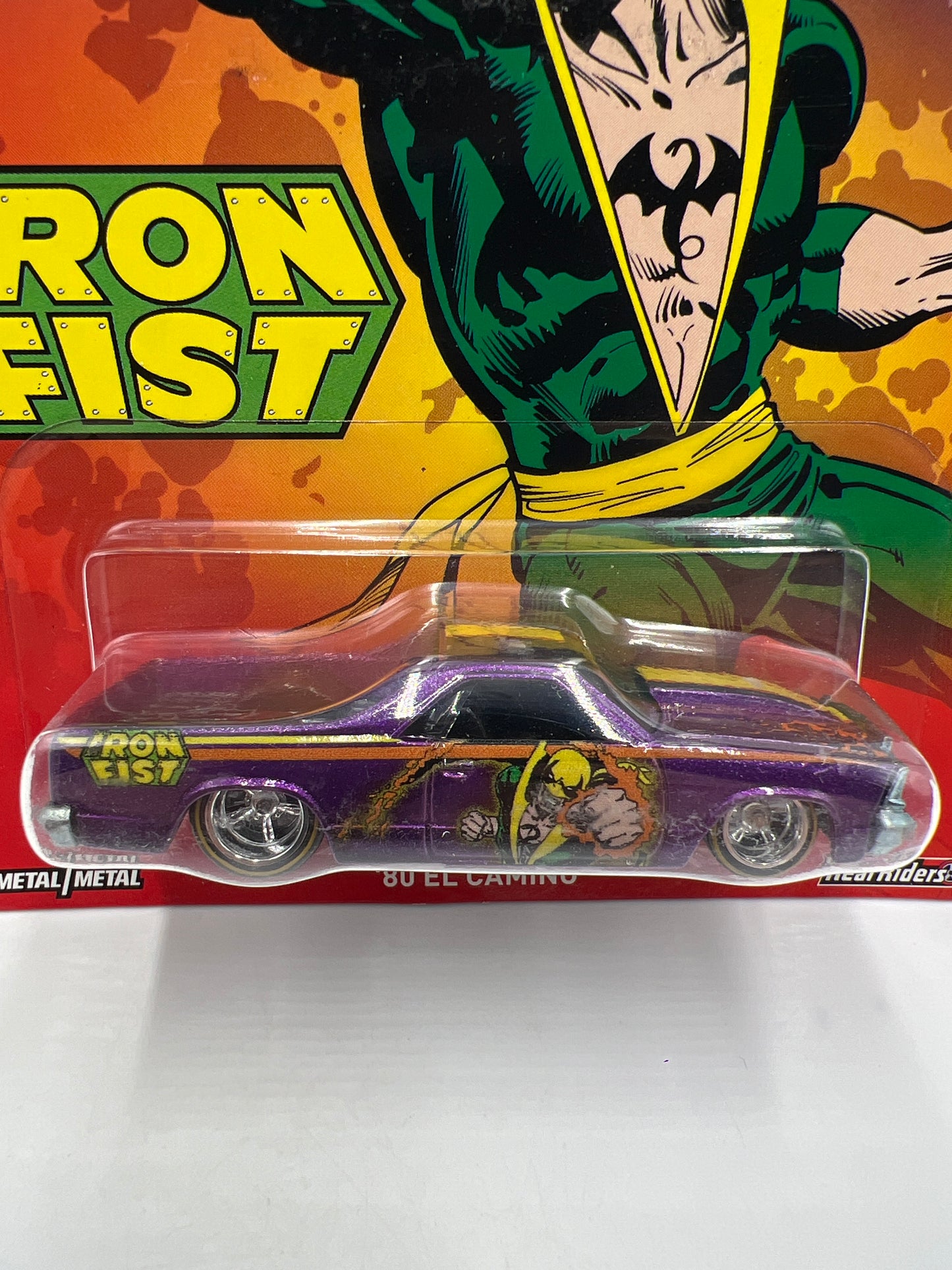 Hot Wheels Premium Marvel Iron Fist 80 El Camino Purple 264B