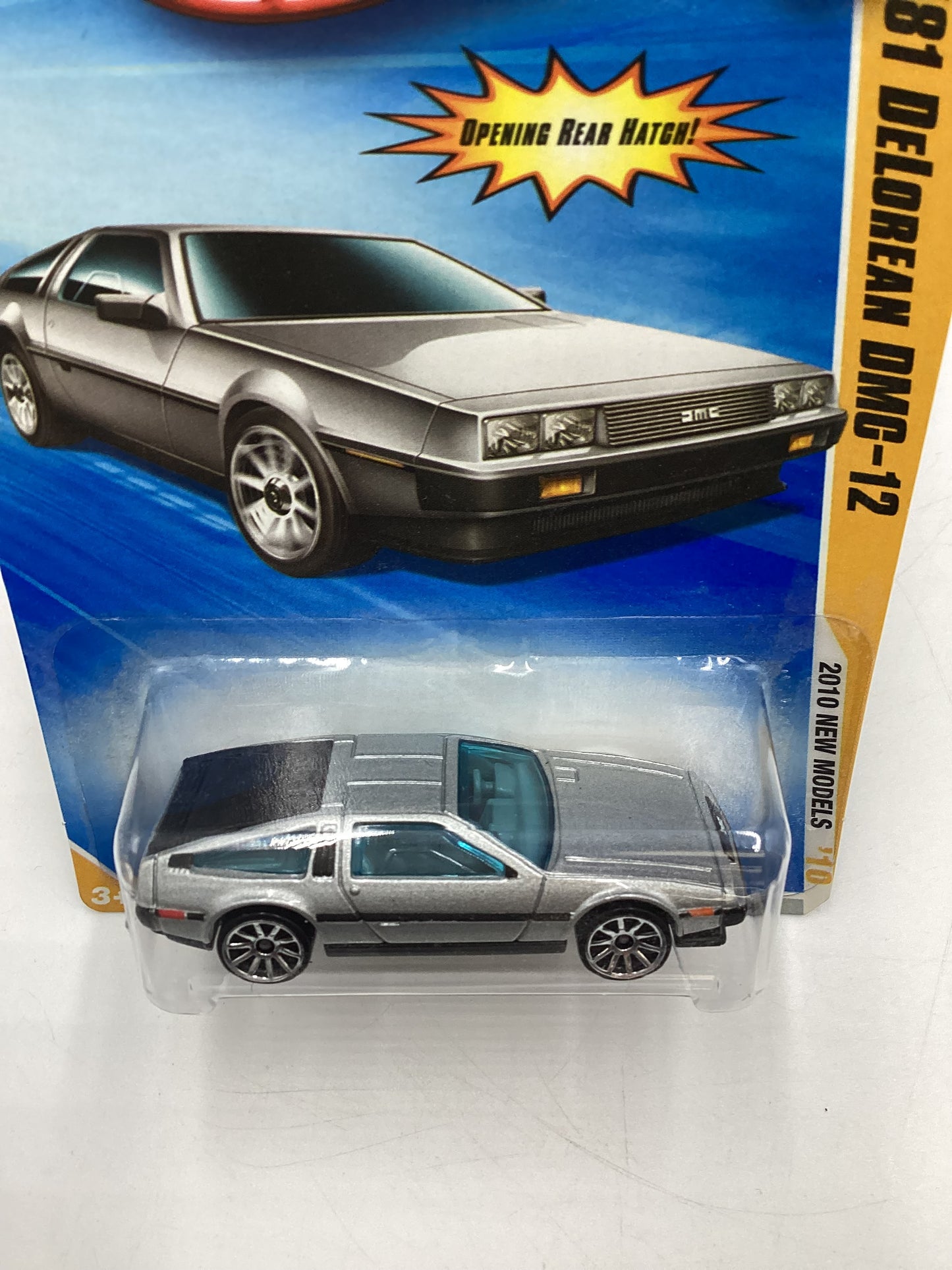 2010 Hot Wheels New Models #15 81 DeLorean DMC-12 Silver