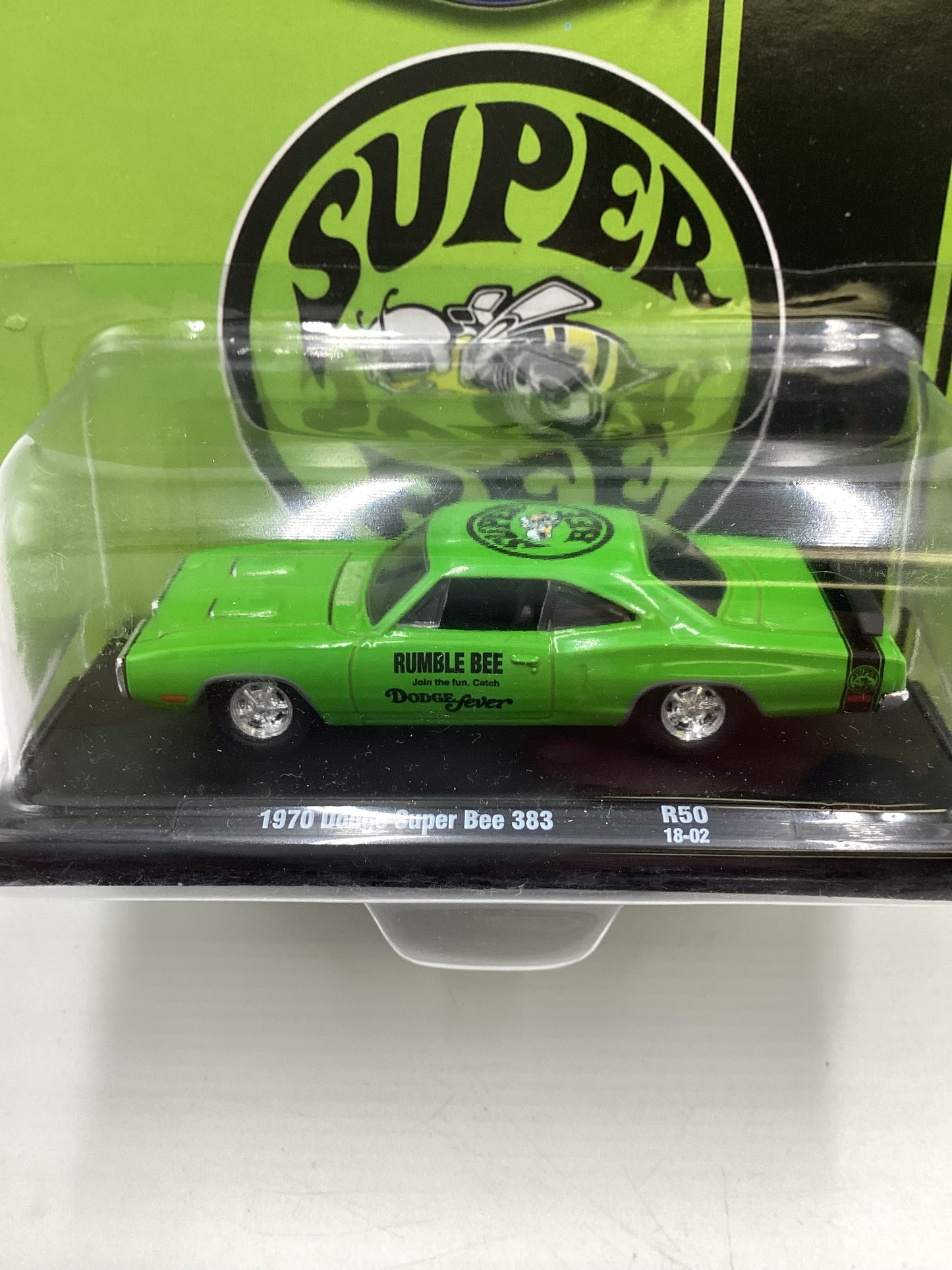 M2 Machines Auto Drivers Superbee 1970 Dodge Super Bee 383 Green R50 192A