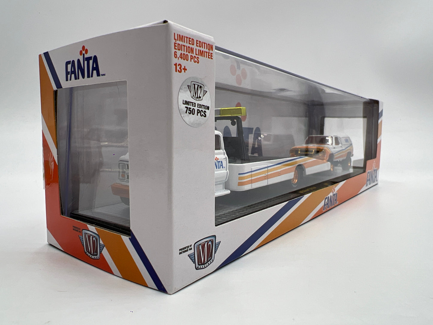 M2 Machines Auto Haulers CHASE Fanta 1958 Chevrolet C60 Truck & 1973 Chevrolet Cheyenne Super 10 4x4 TW09